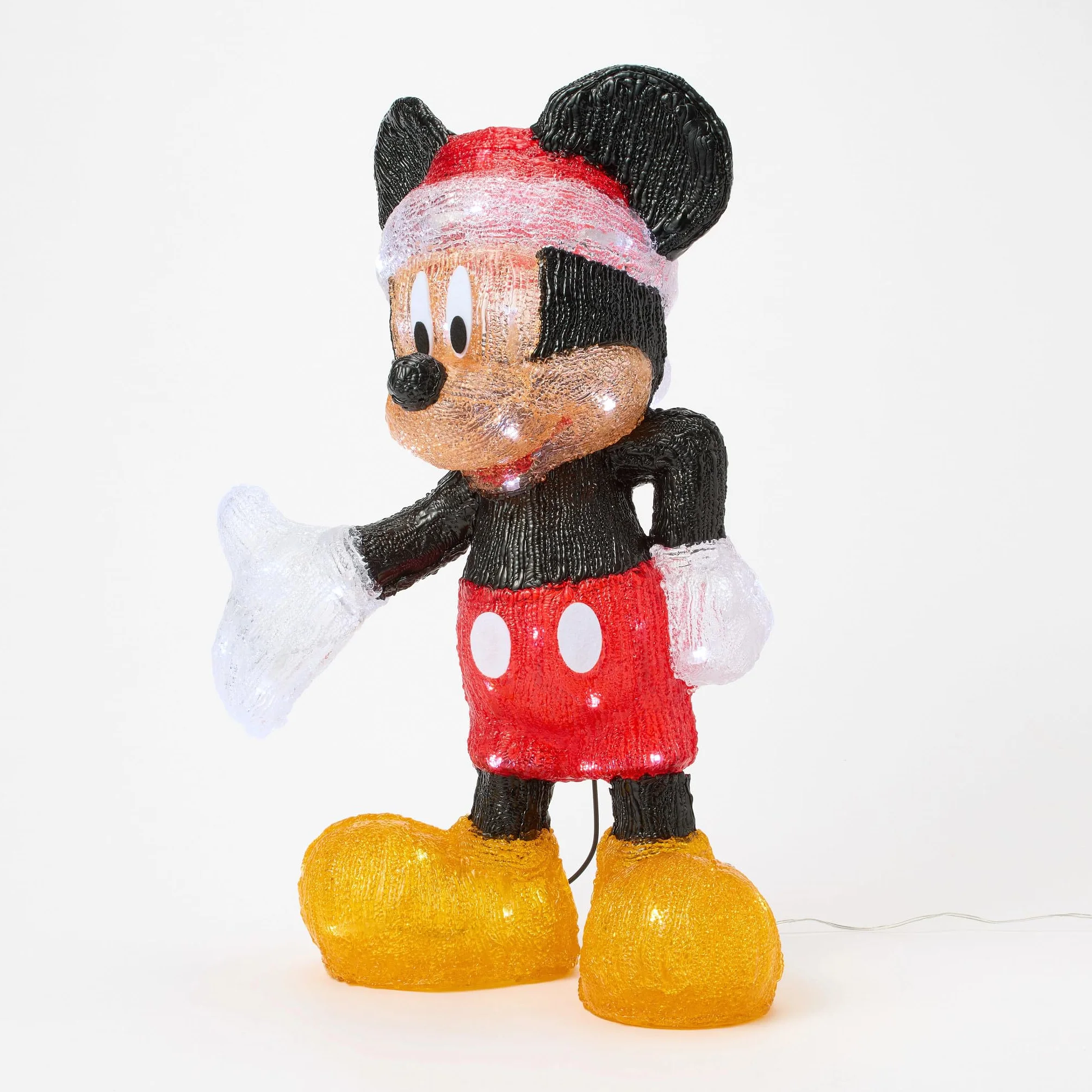 Department 56 Disney Statuetta Babbo Natale Topolino illuminata 52 cm multicolore