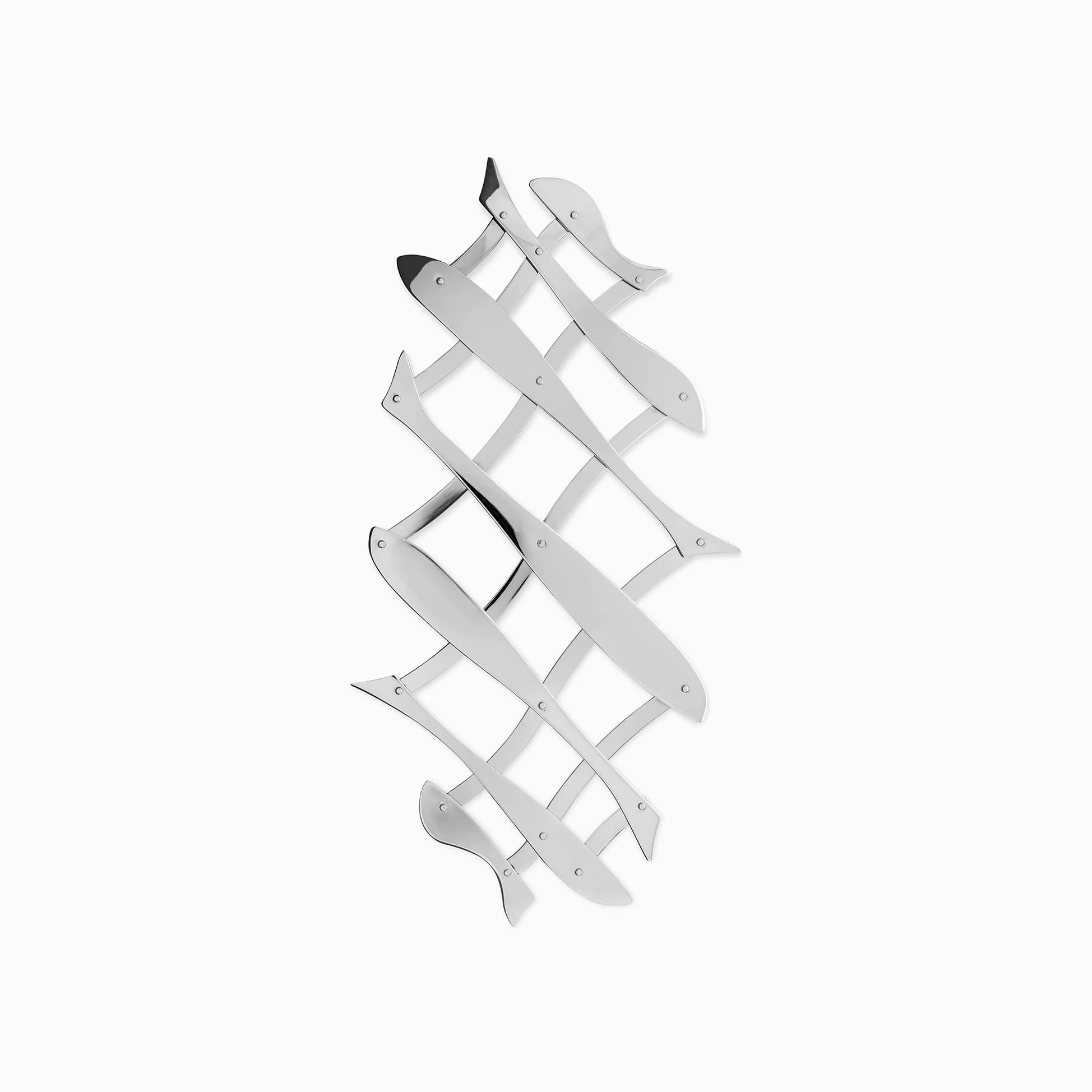 Alessi DUL03 Pescher Sottopentola Estensibile di Design in Acciaio Lucido