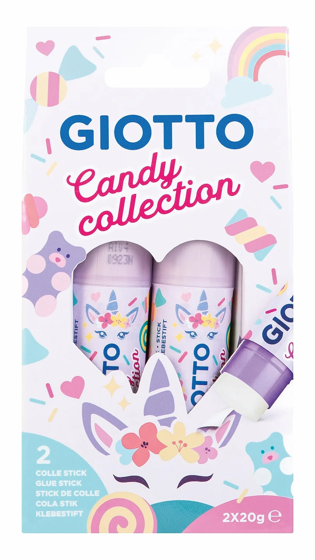 GIOTTO Candy Collection Colla Stick 20 gr Astuccio 2 pz
