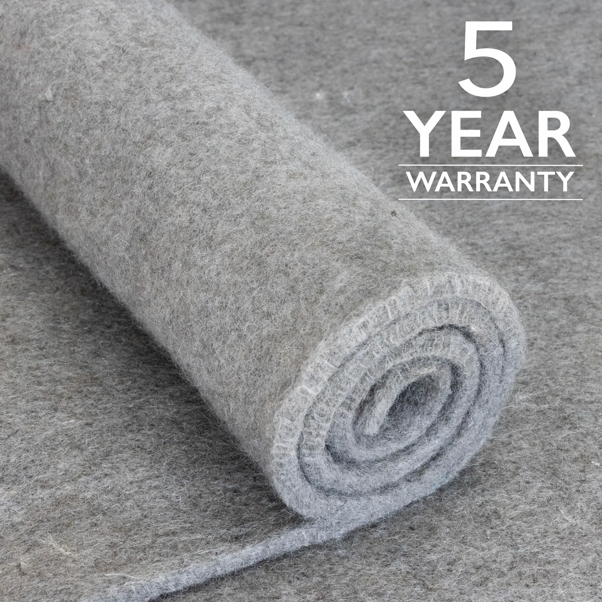 Eco Plush 1/5,1 cm Felt rug Pad by rug Pad USA, Varies, 6'x9'