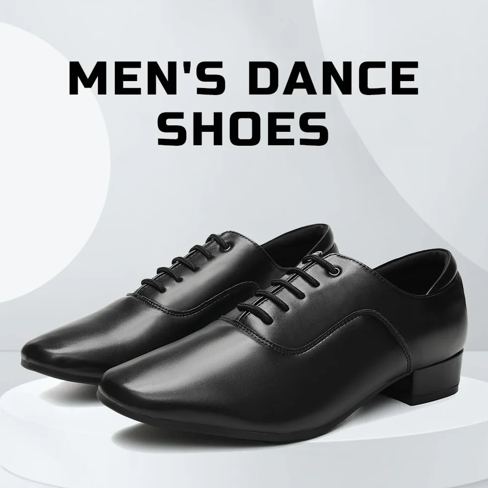 Scarpe da Ballo Uomo Professionali Latino Americano Salsa Tango Jazz