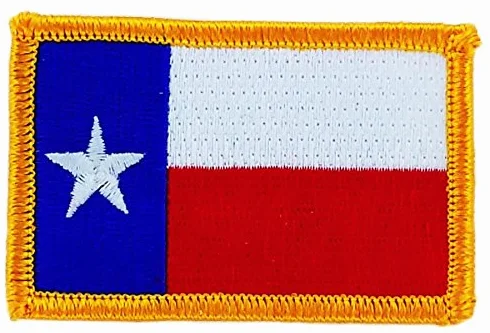 Toppa Ricamata Bandiera Texas Thermocollant USA Americain Stati Uniti