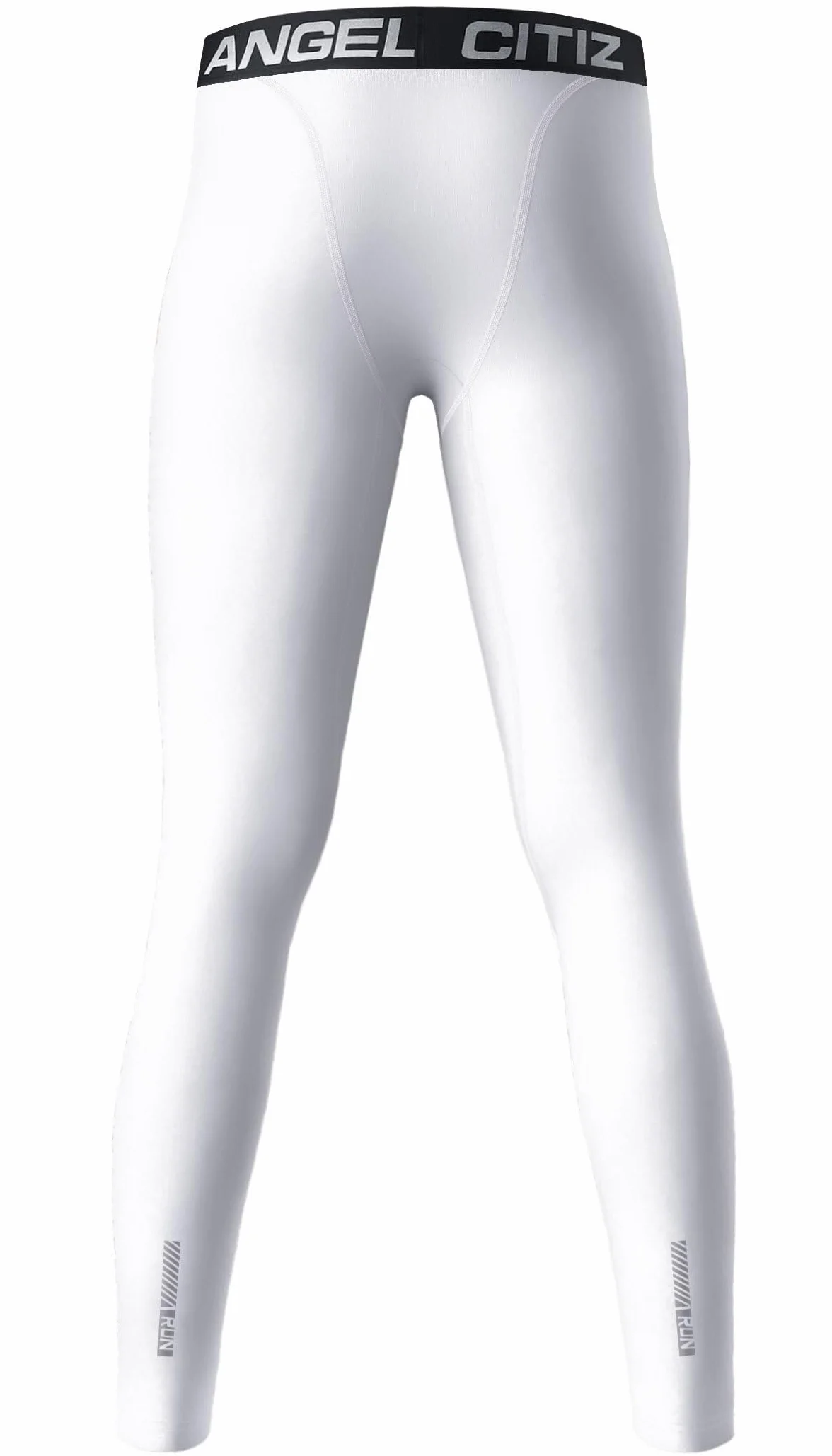 ANGEL CITIZ Leggings termici a compressione per ragazzi, sportivi, ad asciugatura rapida, per allenamento, corsa, leggings termici