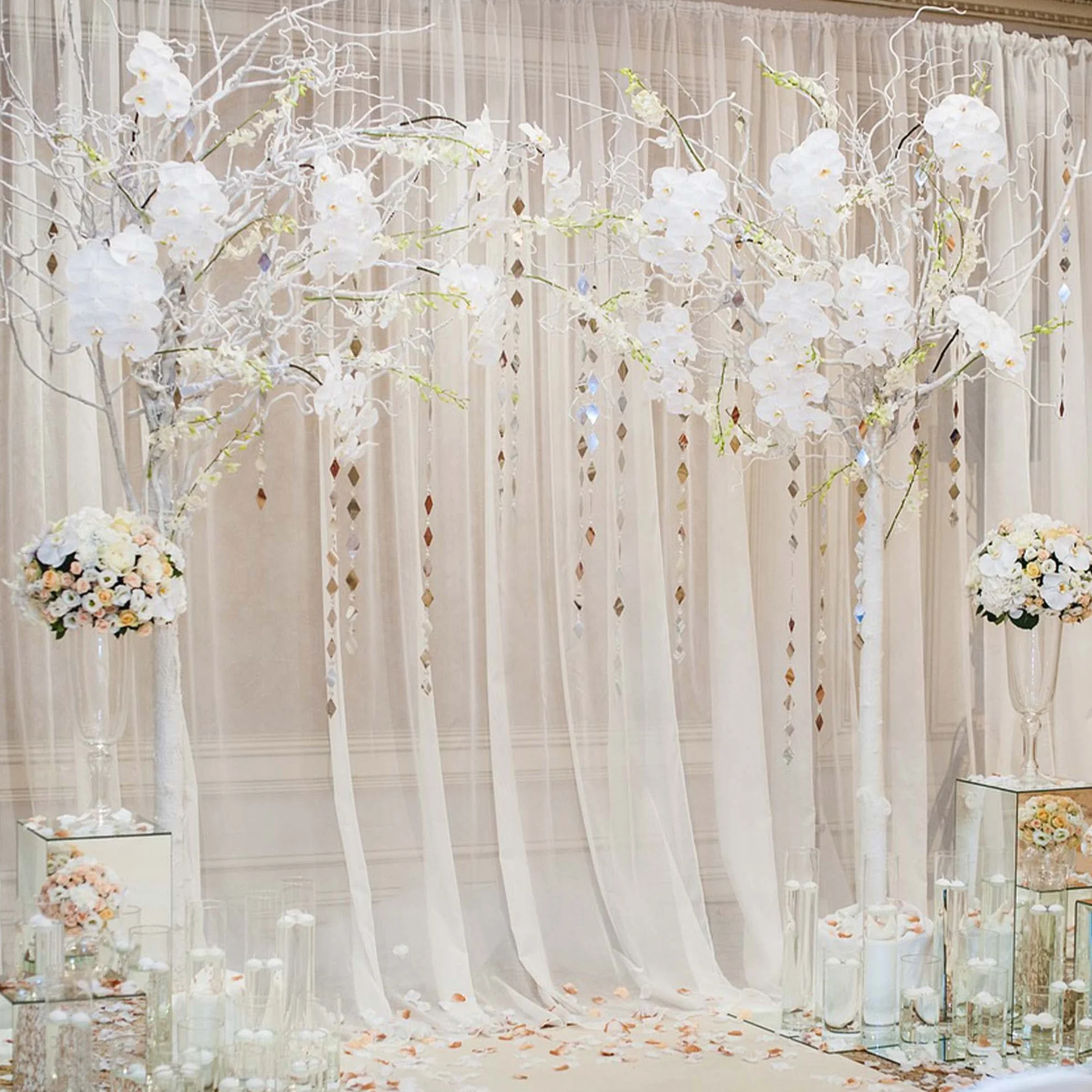 BARATTI Bobina Tulle 100 Metri x 12,5 Cm Altezza Tinta Unita per Decorazioni Matrimonio