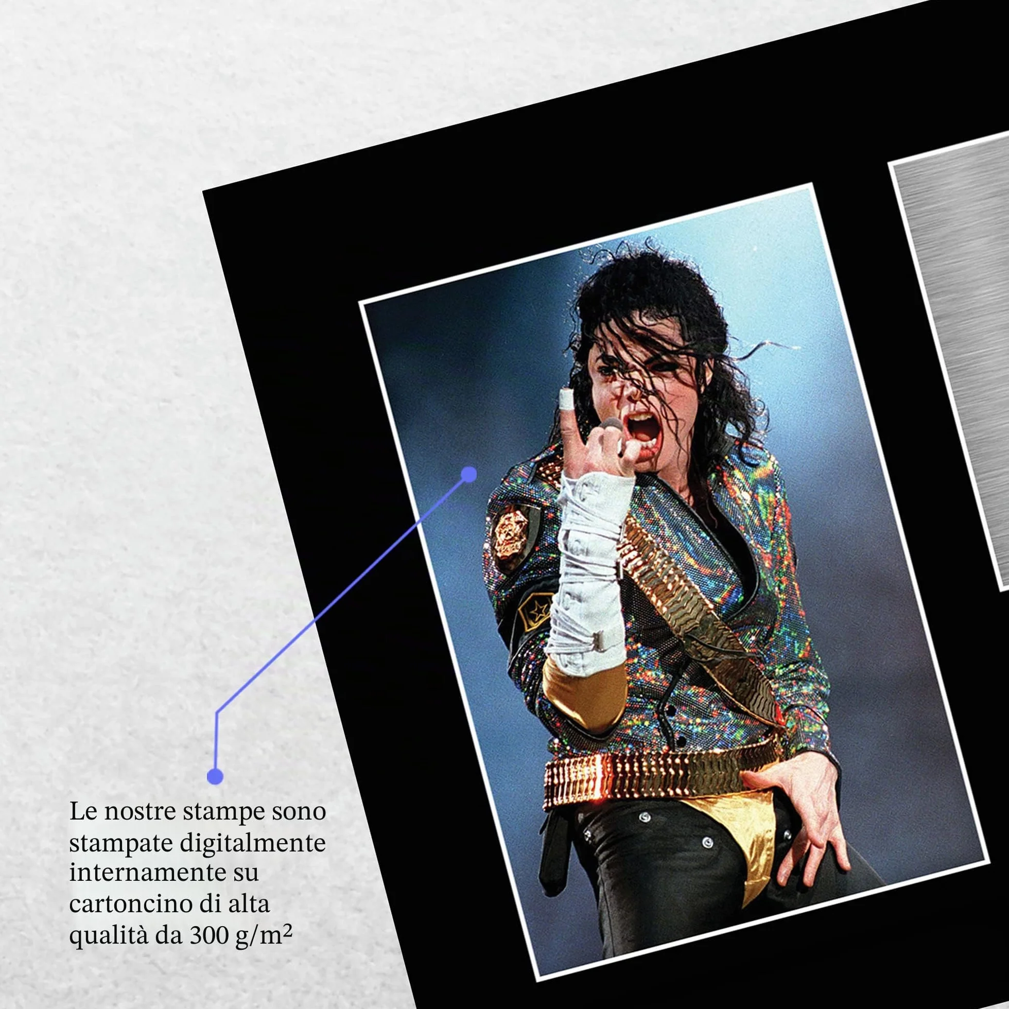 Michael Jackson A4 Senza Cornice Firmato Print Immagine Autografo Per Appassionati Di Musica