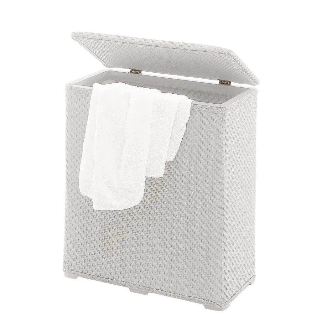 Cesto Portabiancheria Bianco Kiamami Valentina Bagno Robinia