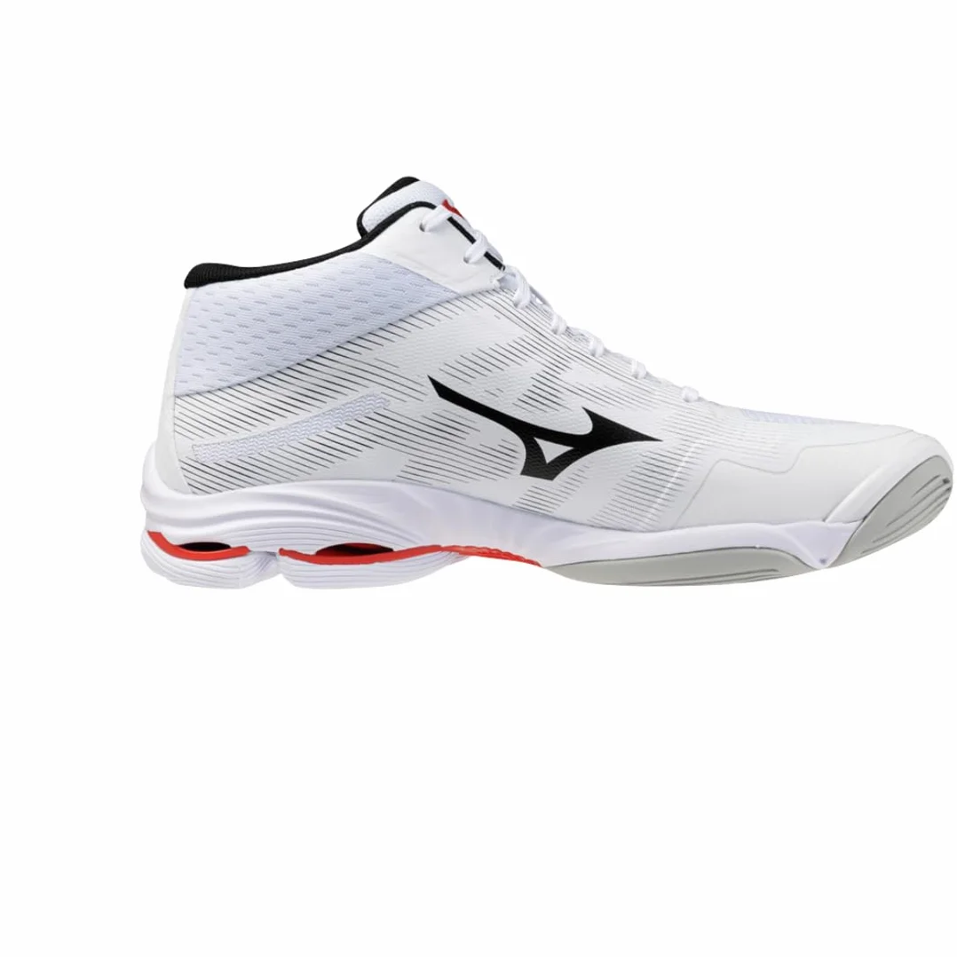 Mizuno Wave Lightning PRO Mid Scarpe da Pallavolo Bianco Nero Rosso