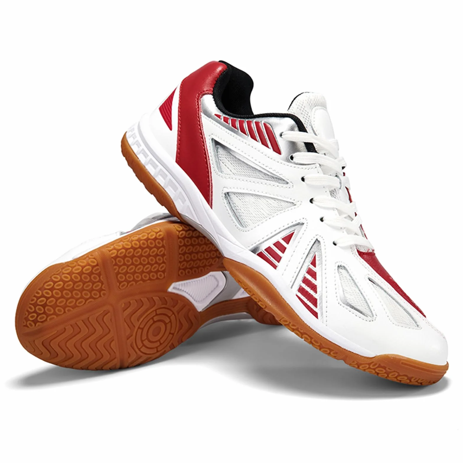 JiuQing Scarpe da Badminton Uomo Donna Leggere Antiscivolo Pallavolo Pickleball Tennis Tavolo Squash
