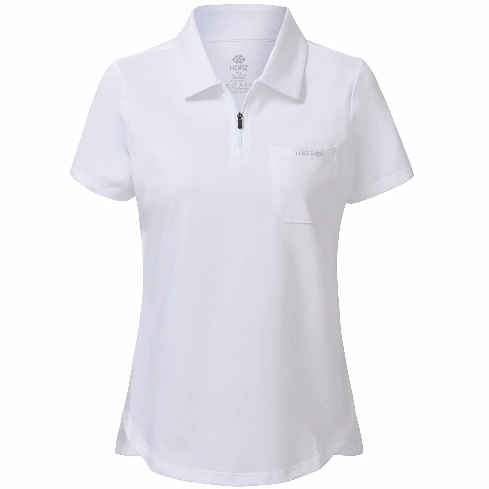 MoFiz Polo Donna Manica Corta Golf Poloshirt Cotone Lavoro Camicia Traspirante Sport Top