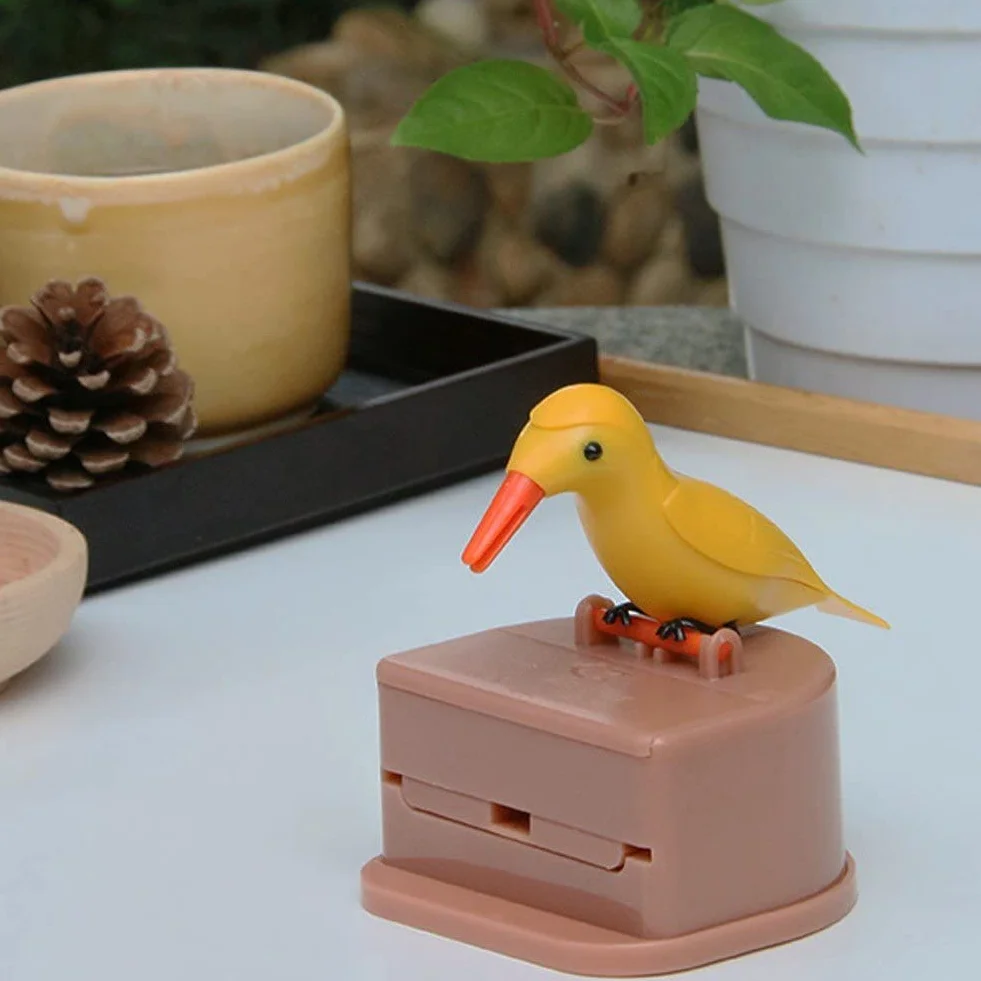 Dispenser per Stuzzicadenti Automatico Picchio Tucano per Casa Tavolo