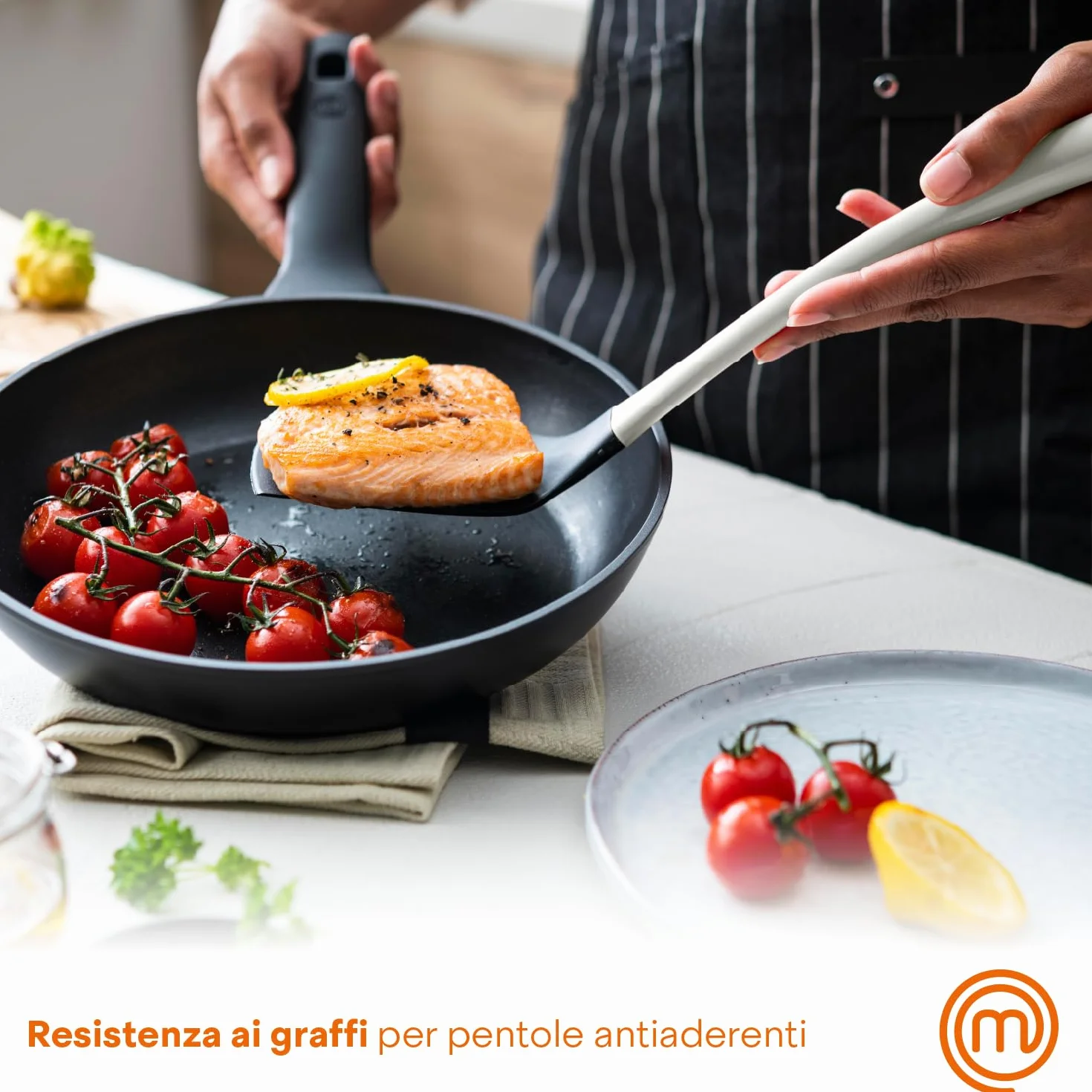 MasterChef Zestaw Antygraffiowy Odporny na Ciepło, Szary