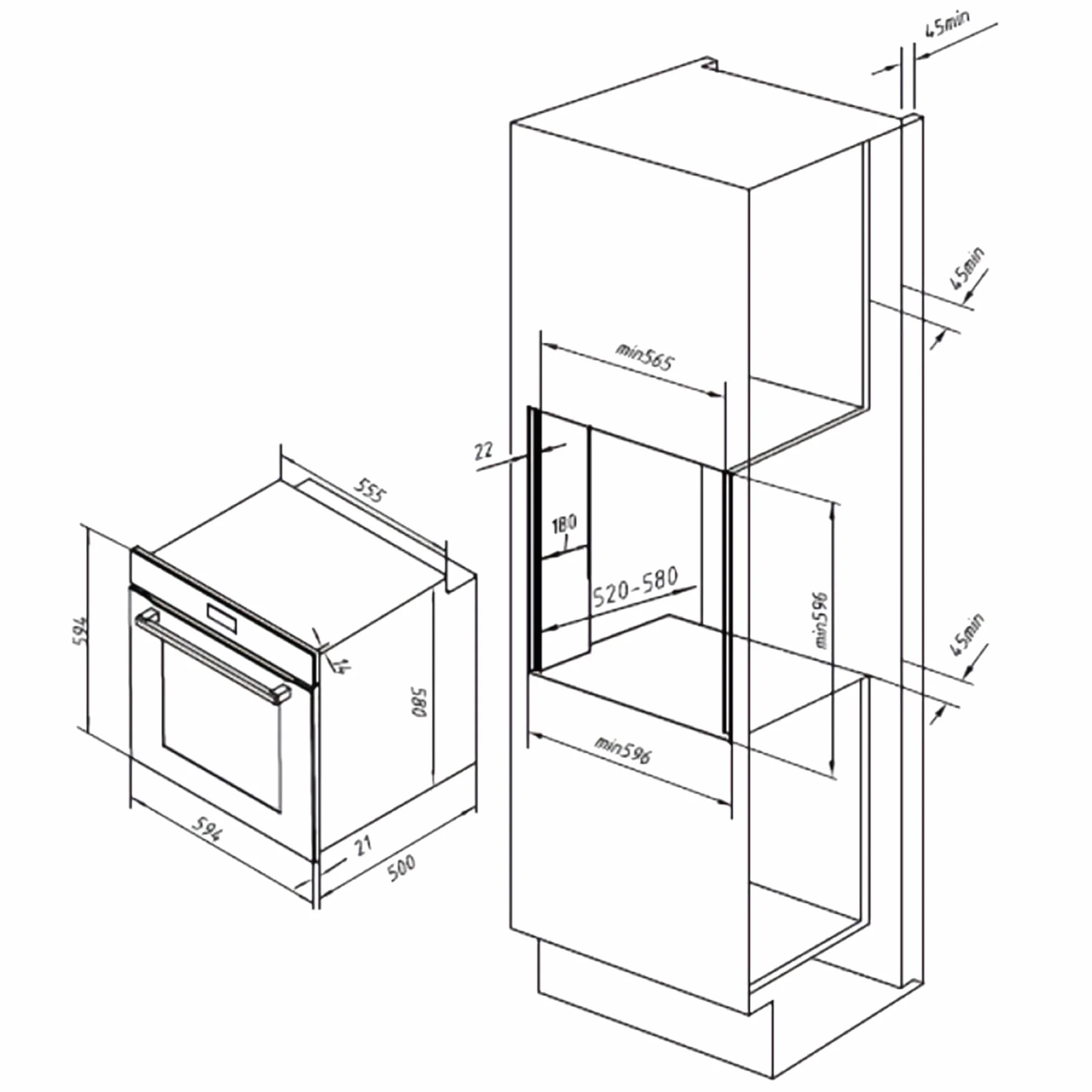 Piekarnik Cecotec Bolero Hexa M226000 60 cm 2800 W 72 L 7 funkcji