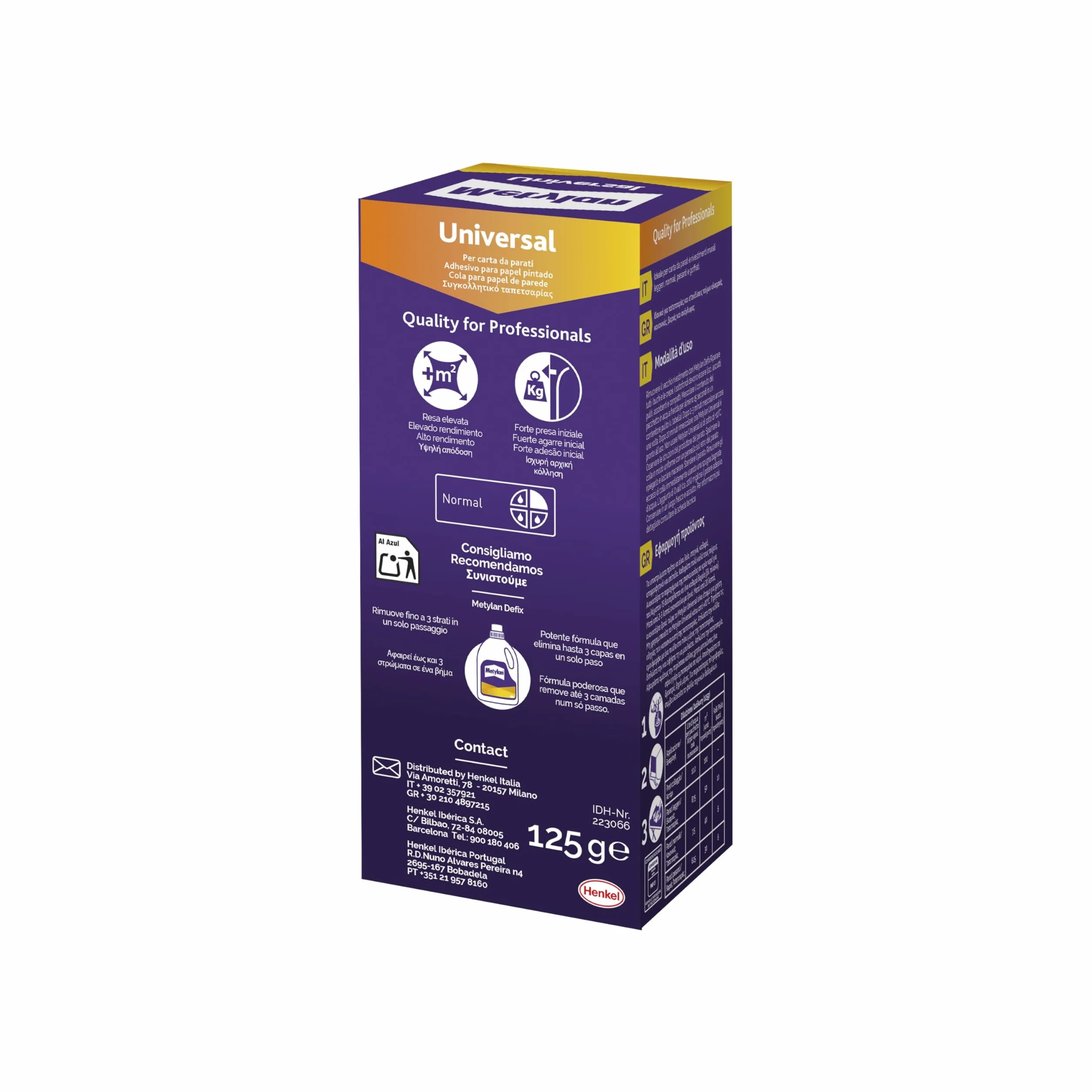 Metylan Universal Colla per carta da parati resistente, polvere 125g