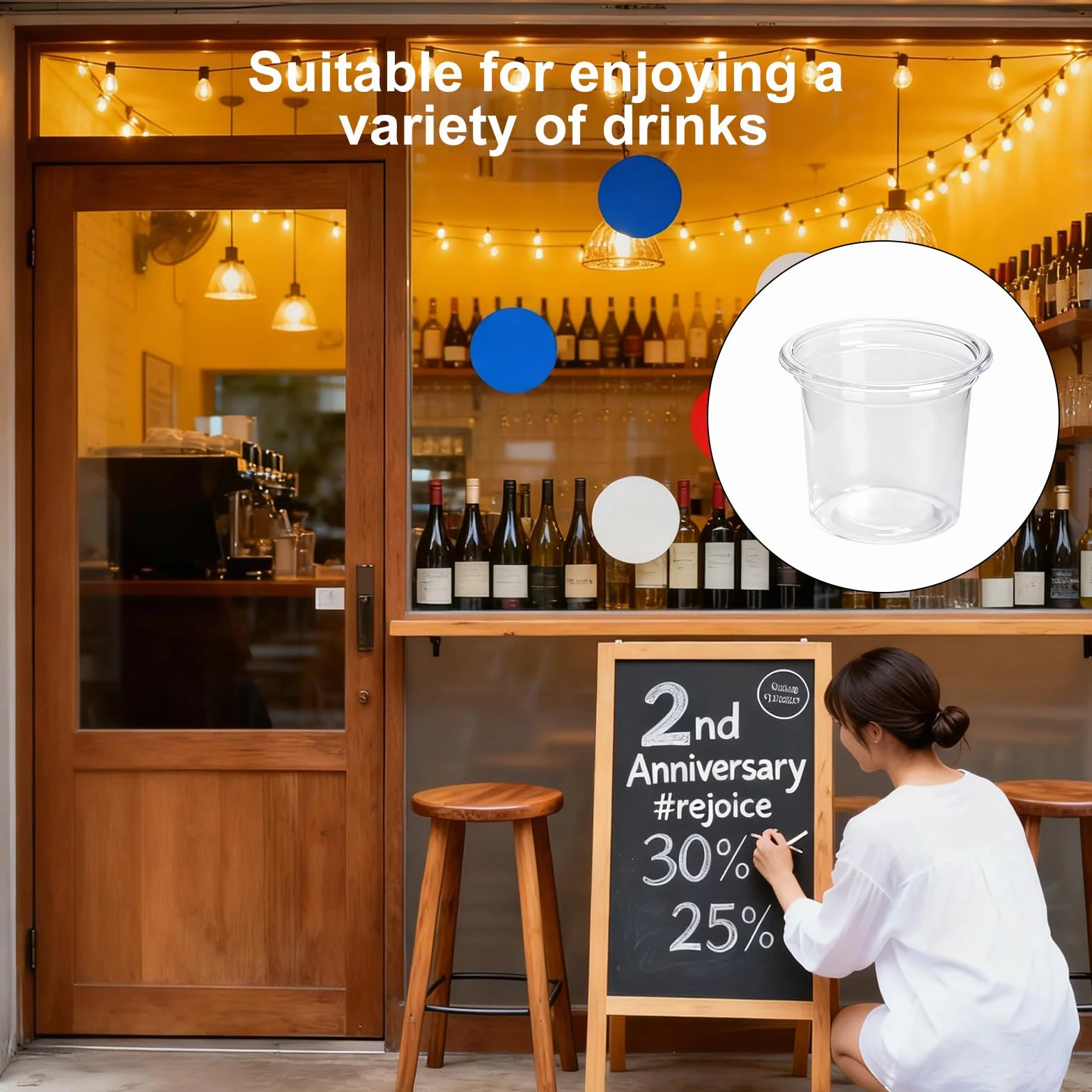 Bicchieri Plastica 300 PCS 20 ml 2 cl Riutilizzabili per Degustazioni Feste Matrimoni