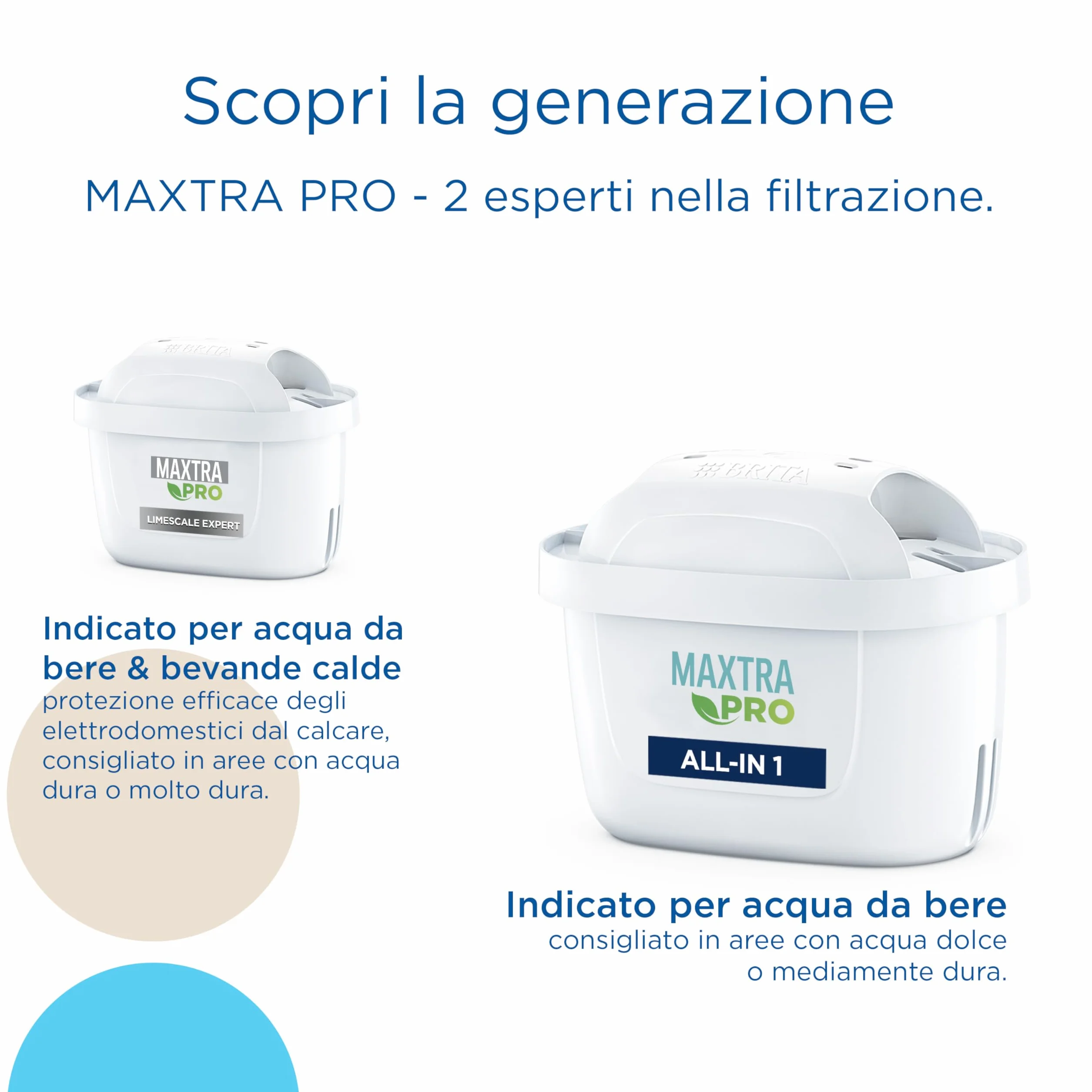 BRITA Flow Dispenser filtrante acqua 8.5L con filtro MAXTRA PRO All-in-1 riduce cloro calcare PFAS metalli