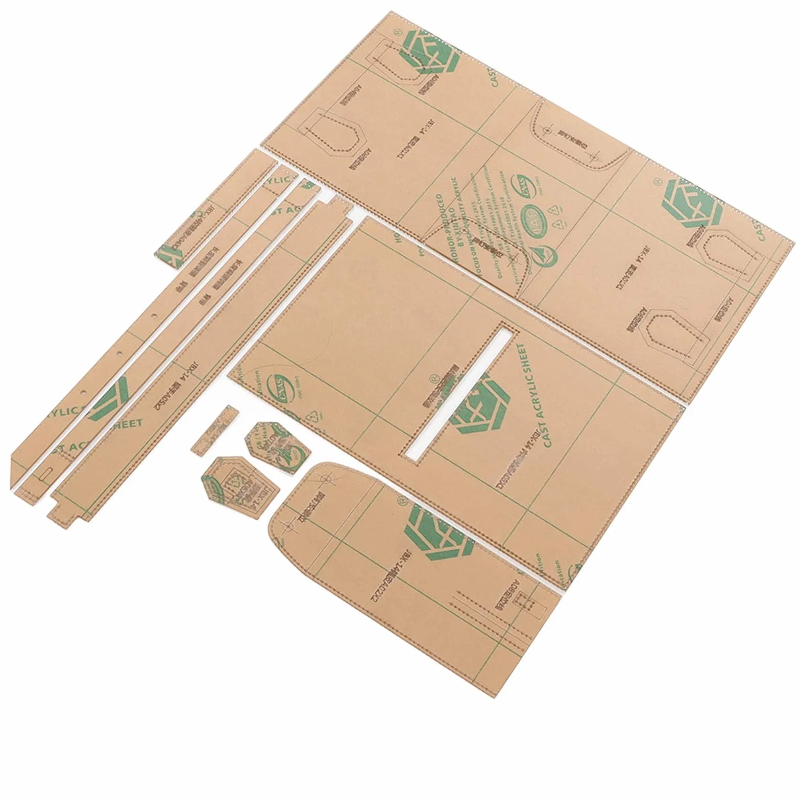 Borsa Acrilico Artigianato Pelle Stencil Kit Modello