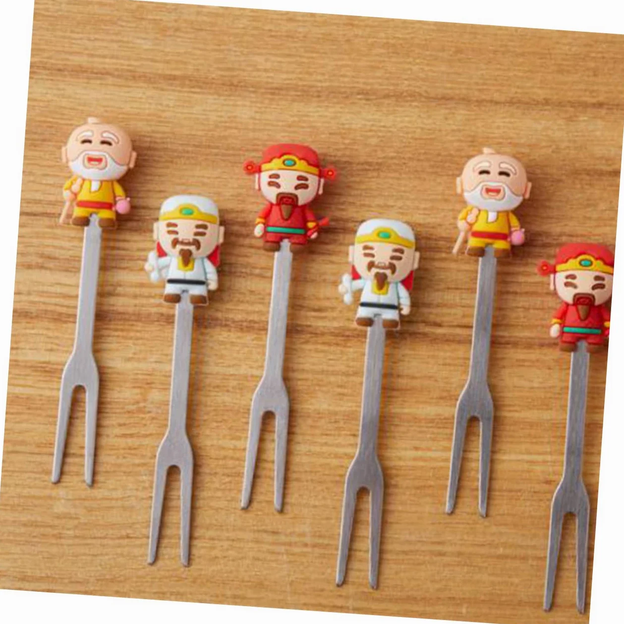 BESTonZON 3sets Forchette Acciaio Inossidabile Per Frutta e Mini Dolci Forchettine Eleganti Per Dessert e Antipasti Per Capodanno Cinese e Feste Pratiche e Resistenti