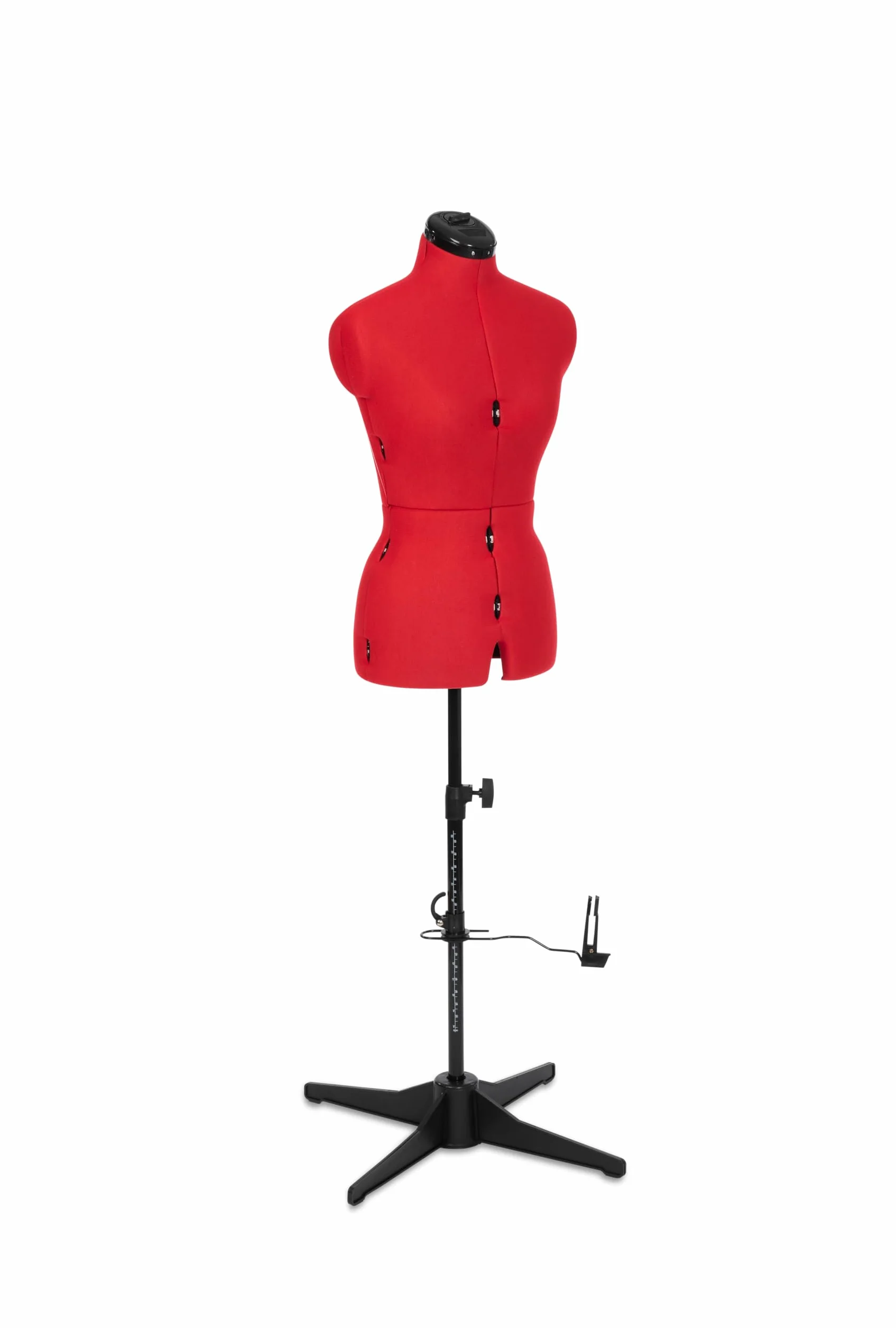 Adjustoform Manichino da sarto, manichino da cucito, 8 parti regolabili, (misura EU 38-46) piccolo, rosso papavero