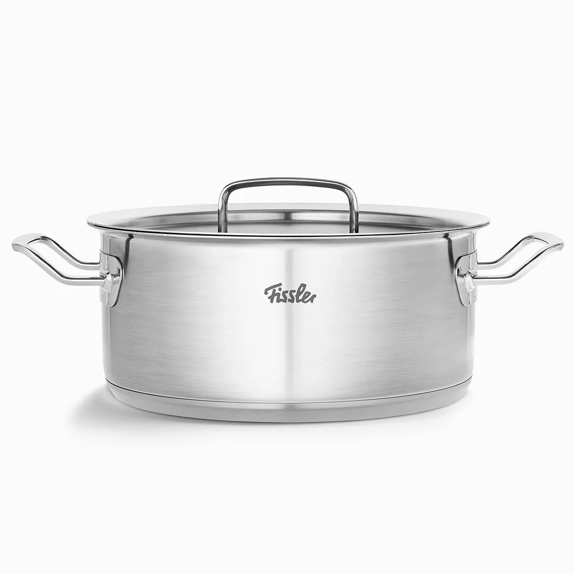 Fissler Original,Profi Collection Pentola per arrosti in acciaio innox 4.6 L, 24 cm, con coperchio in metallo, adatta per fornelli a induzione