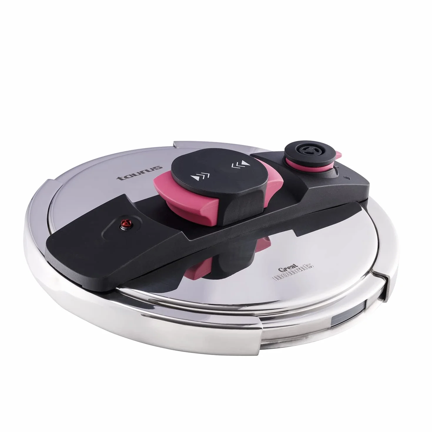 Taurus Great Moments Super 6L - Pentola a pressione super veloce, 6L, manici cool-touch, sistema di risparmio energetico, 5 sistemi di sicurezza, senza PFOA, adatto a tutti i tipi di fuoco