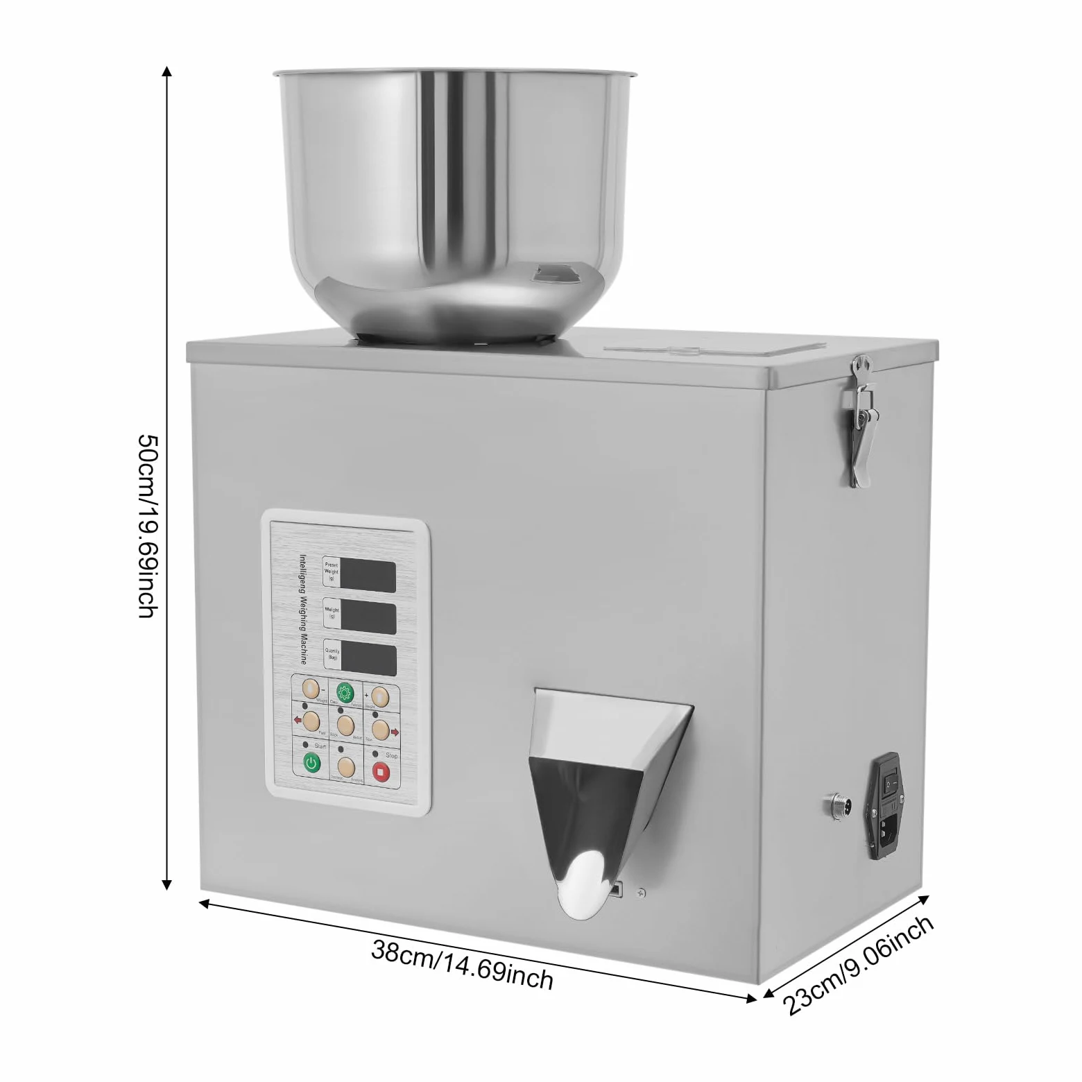 Macchina Di Imballaggio Completamente Automatico, 2-5s/Bag, Regolazione Tre Velocità, Macchina Di Riempimento Polvere Particolari, Per Stoccaggio Alimenti, Distribuzione Tè, Cereali