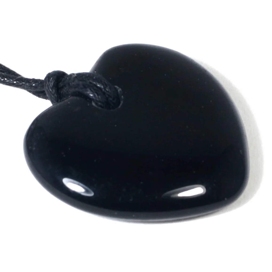 CrystalAge Collana a cuore ossidiana Safety