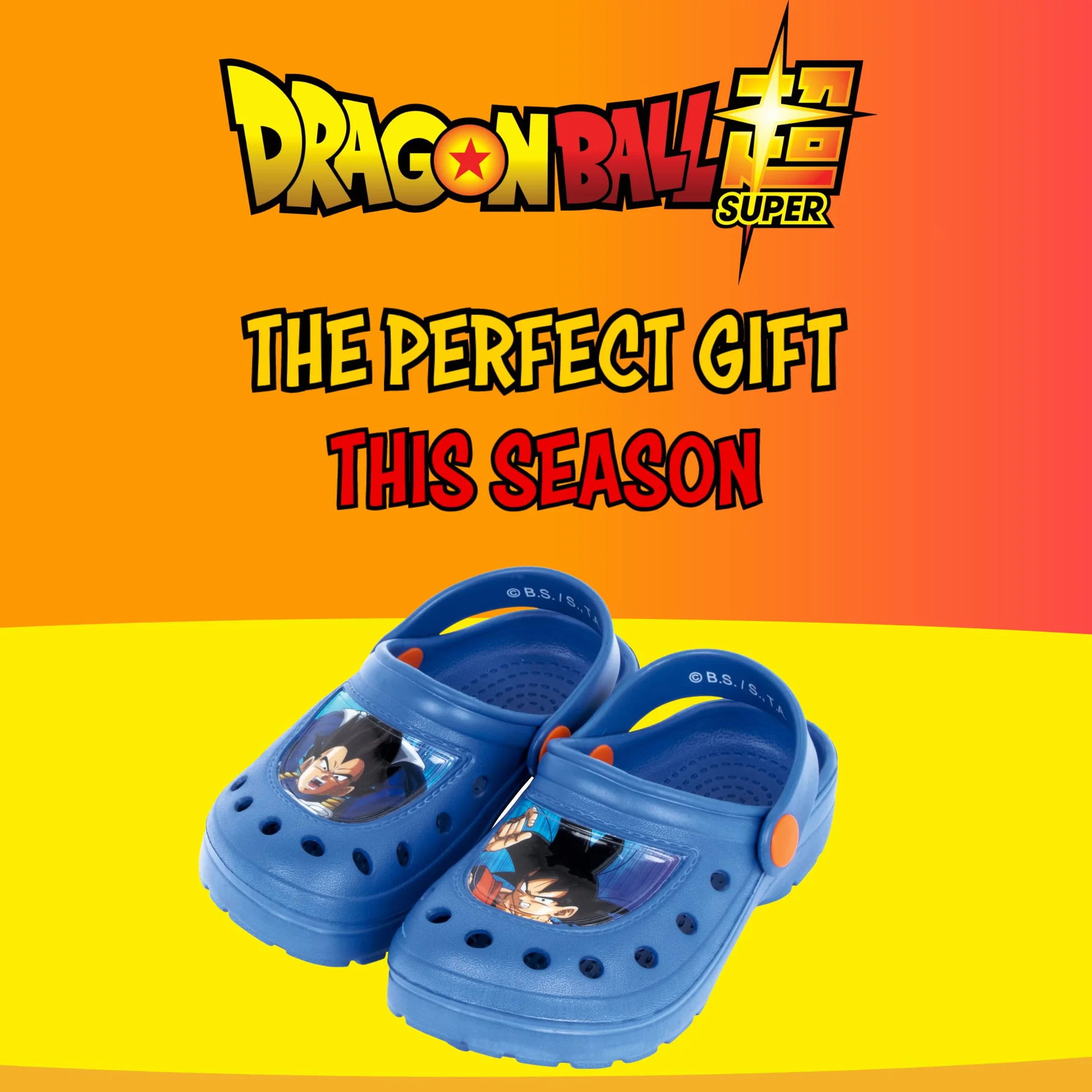Dragon Ball Z Zoccoli per bambini, design Goku, sandali classici, taglie EU 22-33