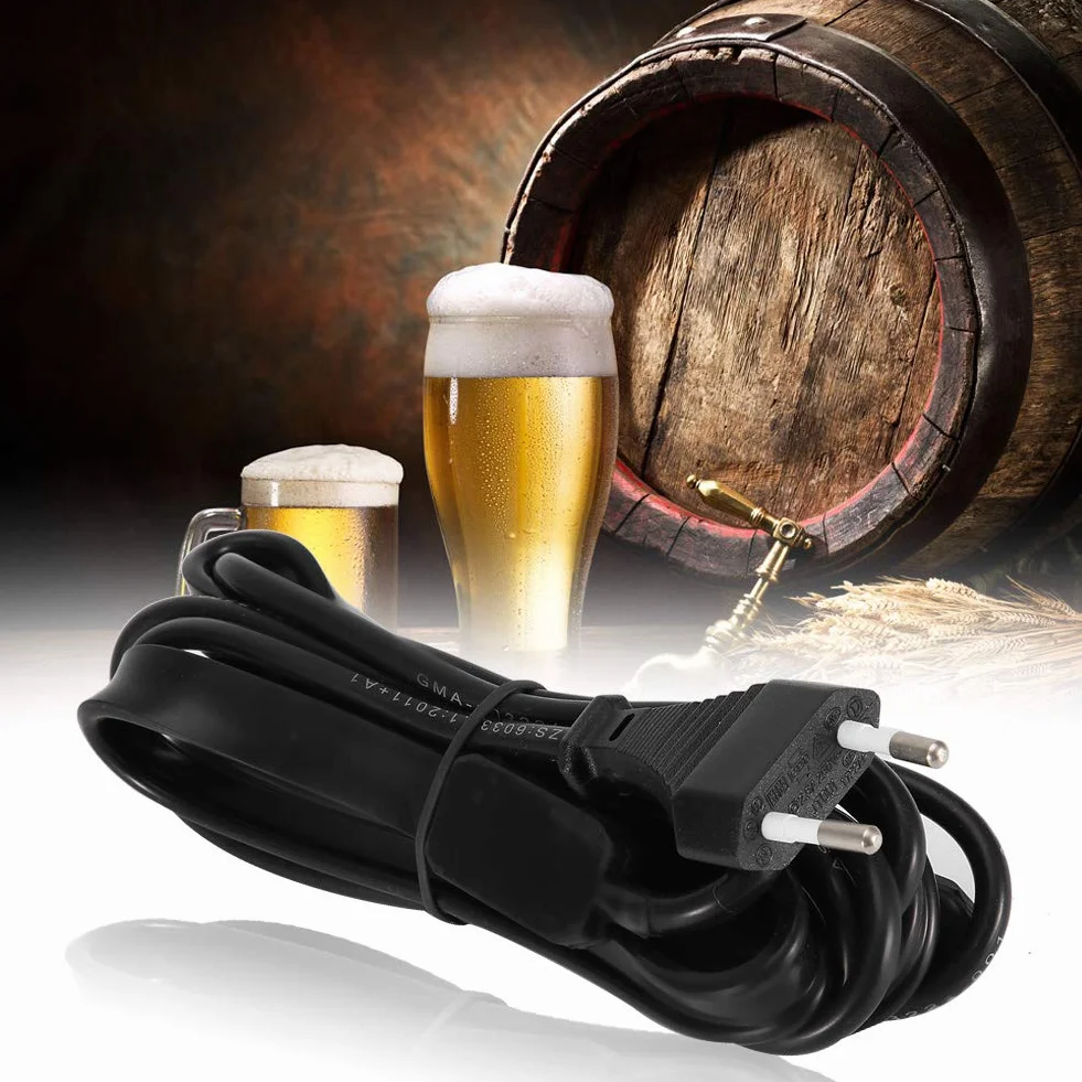 Akozon Riscaldamento a fermentazione domestica, cuscinetto per cintura con termometro adesivo per birra, spina europea da 220 V-250 V, Akozonrvgdo4g9qf