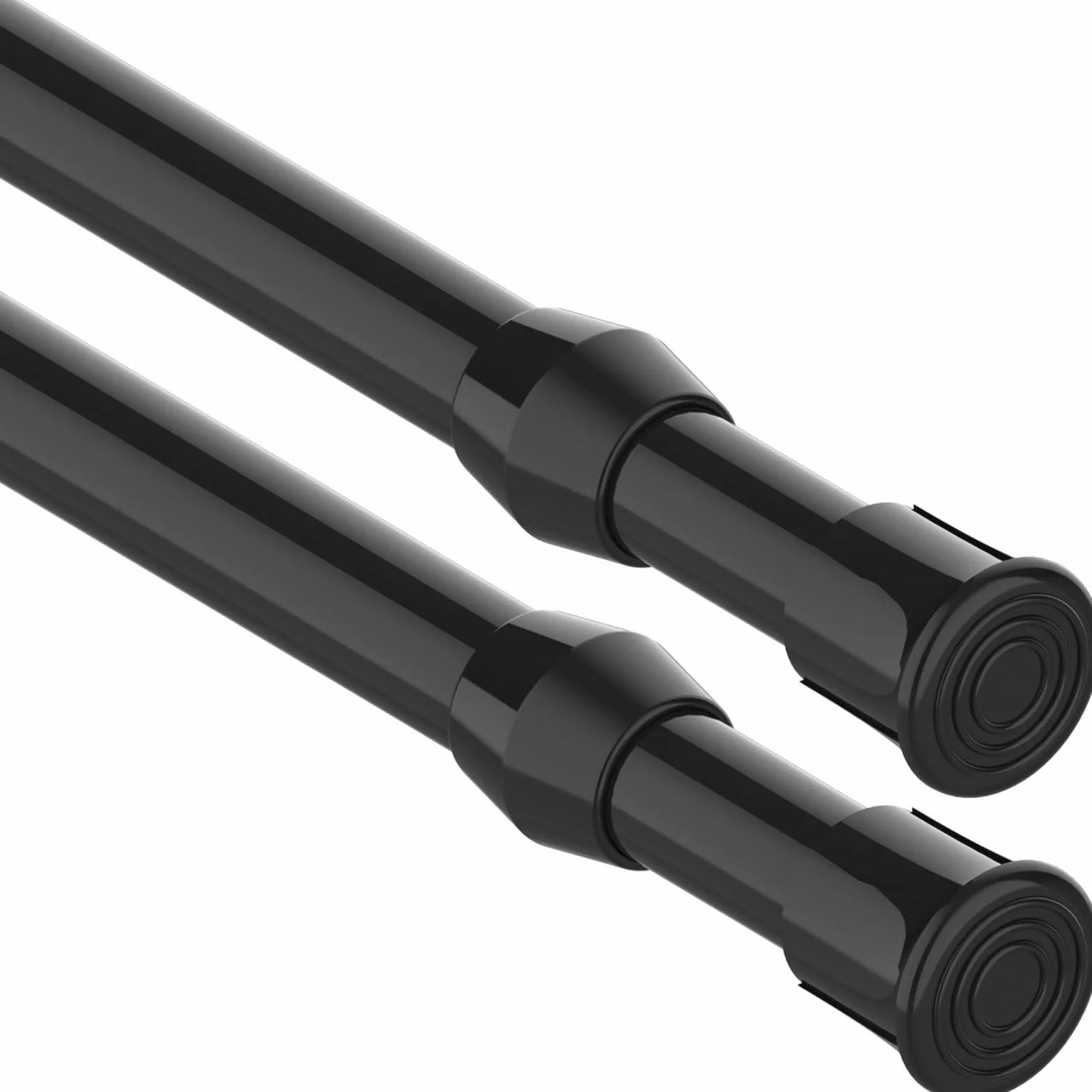 Asta per tende telescopica a molla 92-125cm diametro 13mm Nero