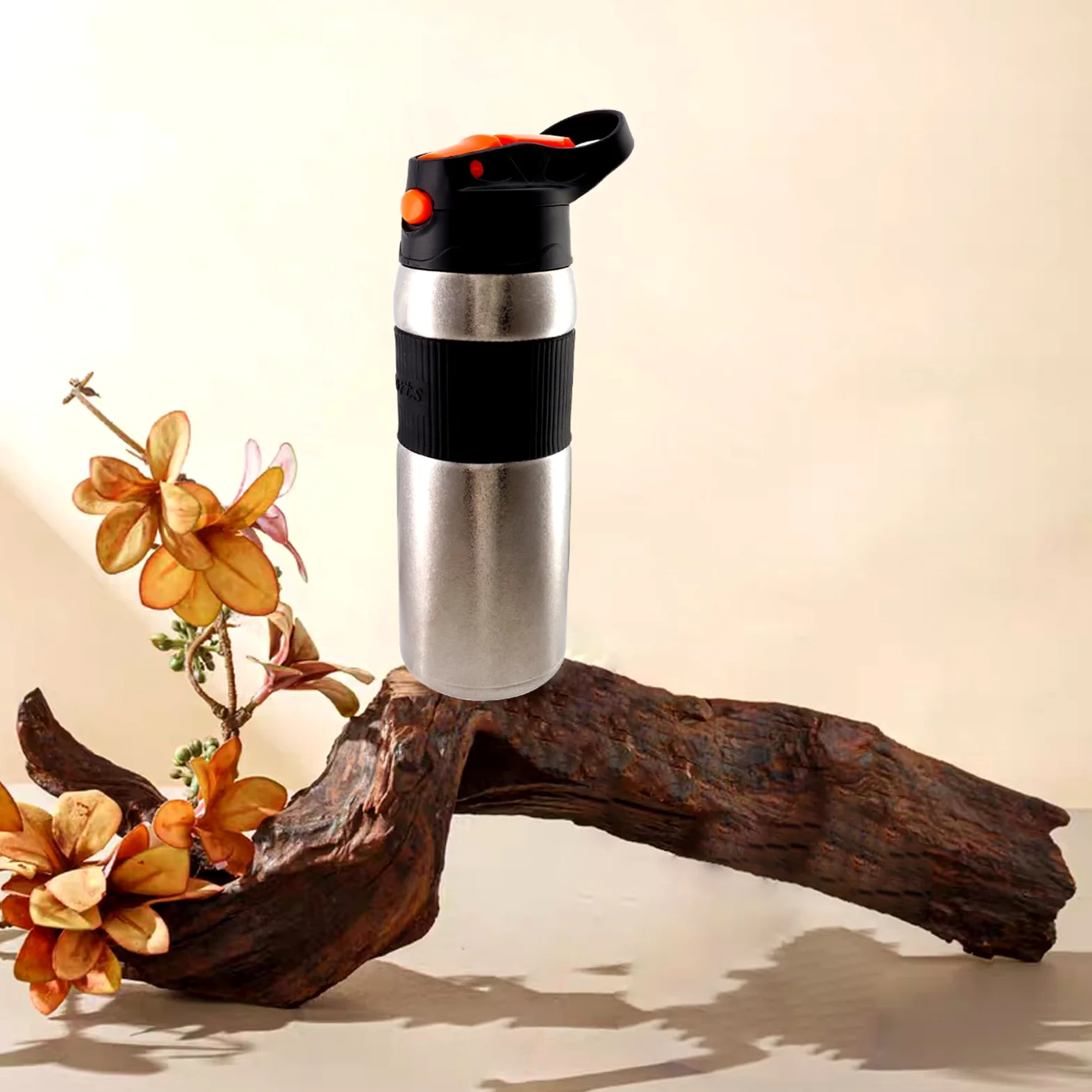 RISON-Titanium Borraccia termica in titanio, 420 ml, per esterni, campeggio, campeggio, a doppia parete, leggera, con cannuccia, per sport, ciclismo, escursionismo, picnic, arrampicata