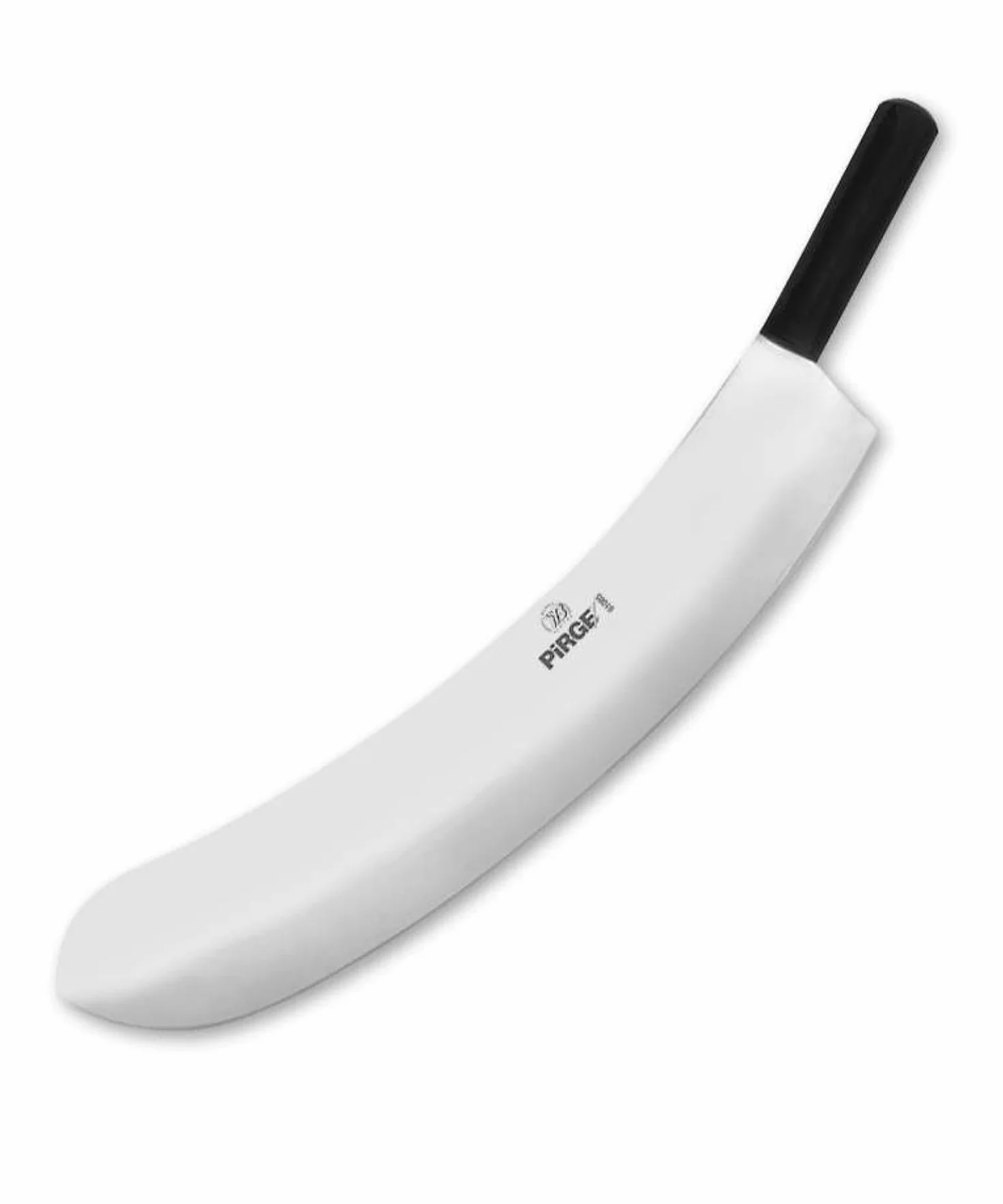 Pirge Ecco Mezzaluna Cucina Grande per Carne 55 cm - Coltello Monolama per Erbe, Macellaio, Cucina Professionale - Coltello da Cucina in Acciaio Inossidabile - Design Ergonomico con Manico in Plastica