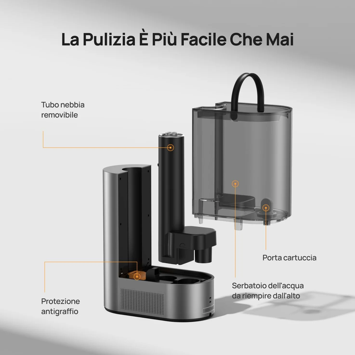 Dreo 6L umidificatore per camera da letto, intelligente per grandi ambienti, bruma calda/fredda, per piante e bambini, riempimento superiore, 60 ore autonomia, silenzioso, timer, Google/Alexa, HM713S