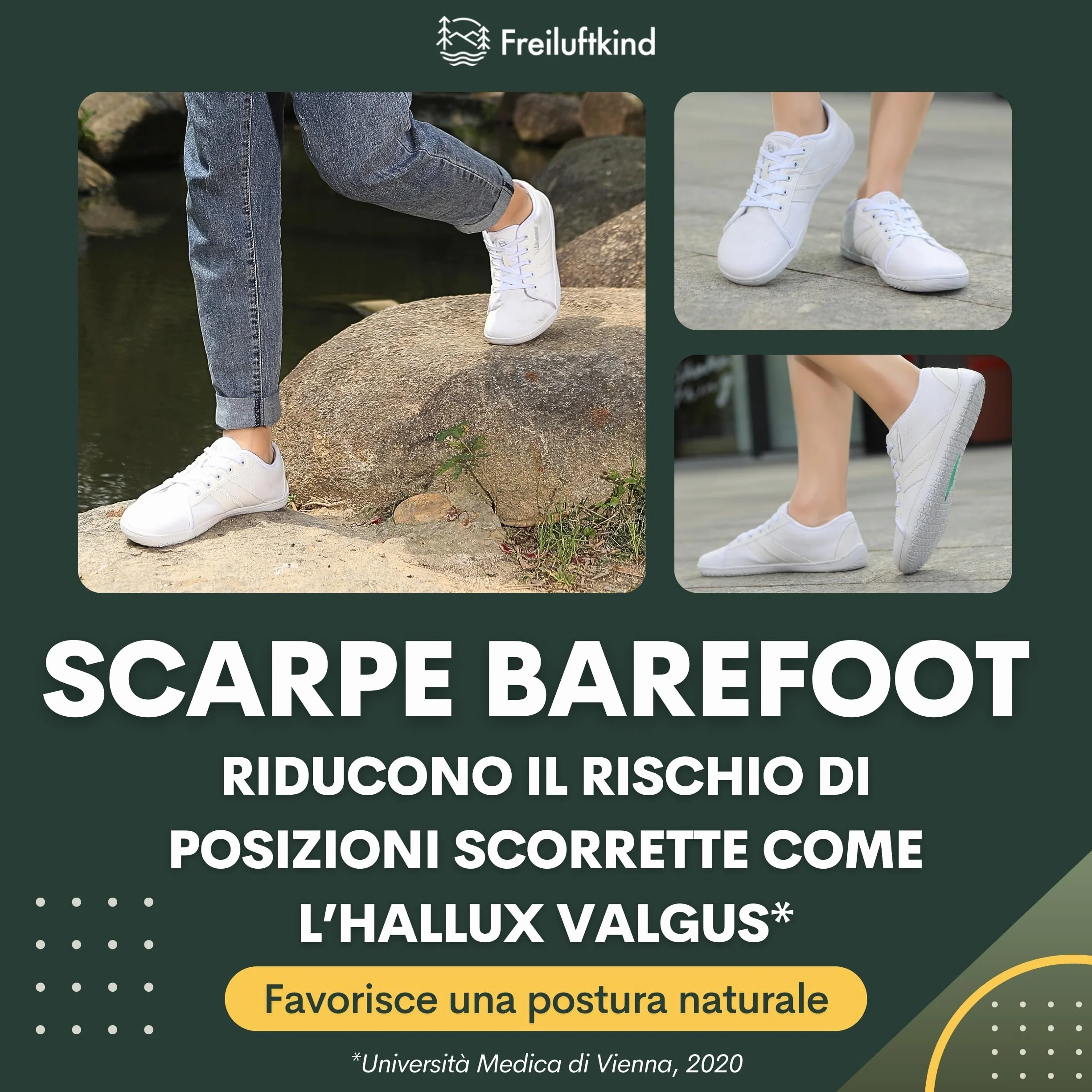 Freiluftkind Baker Barefoot Shoes Antiscivolo – Il Scarpe Barefoot Perfetto per la Tua Avventura – Scarpe Barefoot Uomo e Donna