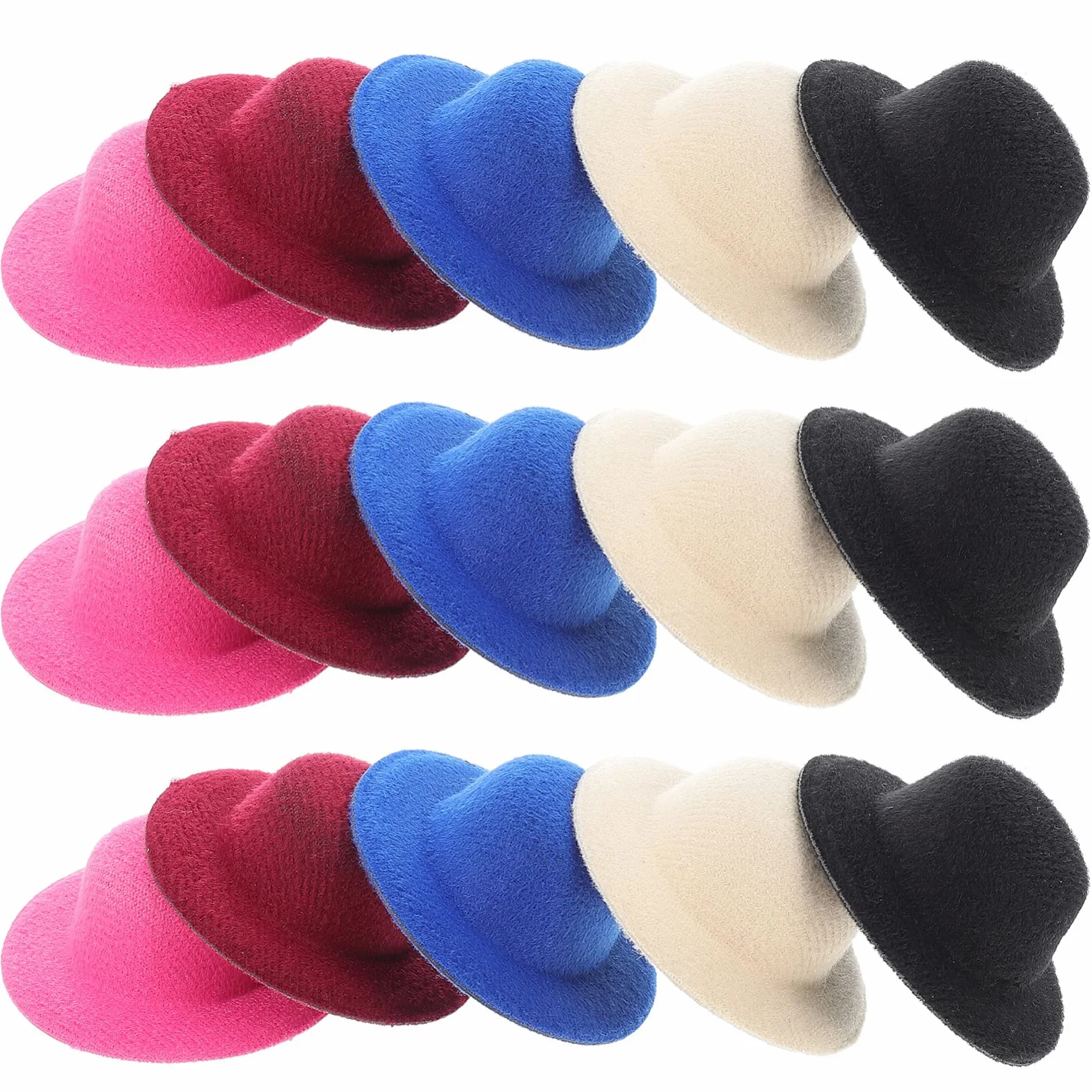 Mini Cappellino Top Cappellino Doll: 15Pcs Piccolo PET PET PET PATE LOLLLIPOP Cap Vino Bottiglia di Vino Copertura Carina Bambola Cappelli per Fai da Te Artigianato Artigianale