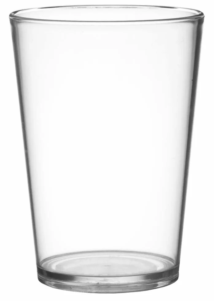 Bicchiere in Plastica Riutilizzabile Akua Trasparente 25 Bordo 20 cl - 6 Pezzi Lavabile in Lavastoviglie Made in Italy