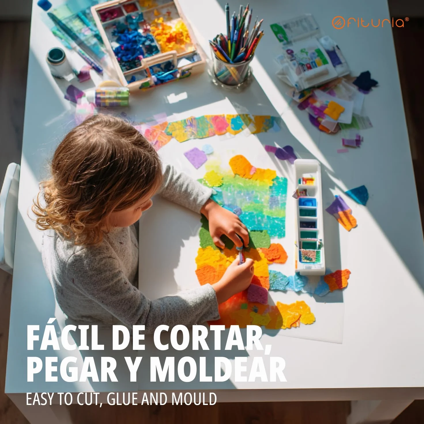OFITURIA Fogli Gomma Eva Colorata 20x30cm Nero 5 pz per Lavoretti Creativi