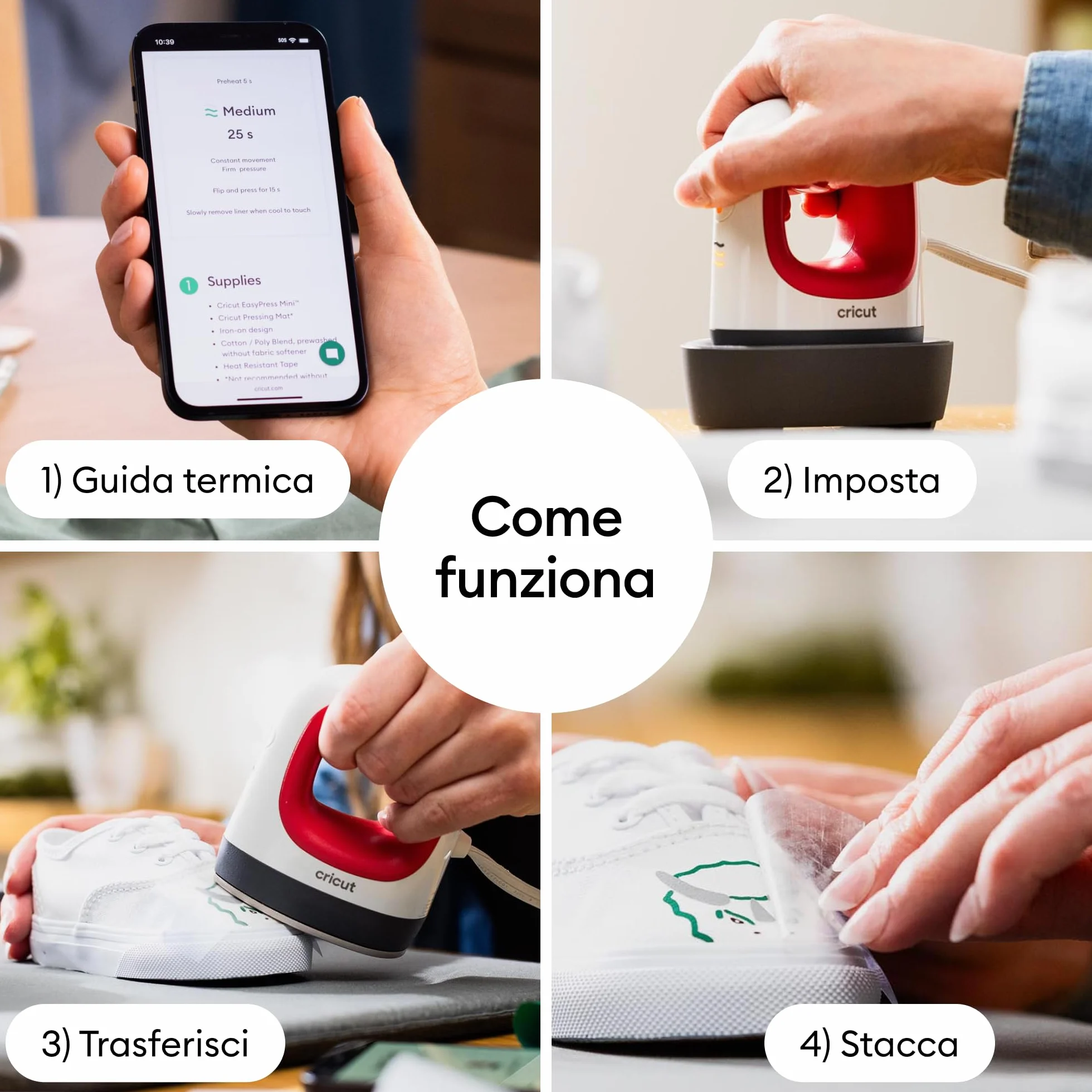 Cricut EasyPress Mini Pressa termica compatta per termoadesivo vinile HTV sublimazione Raspberry