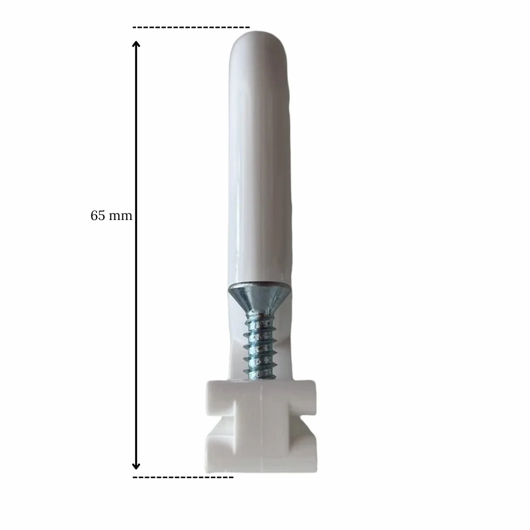 Ganci per Tende da Sole Esterno 1 COPPIA Bianco Tempotest PVC Resistente