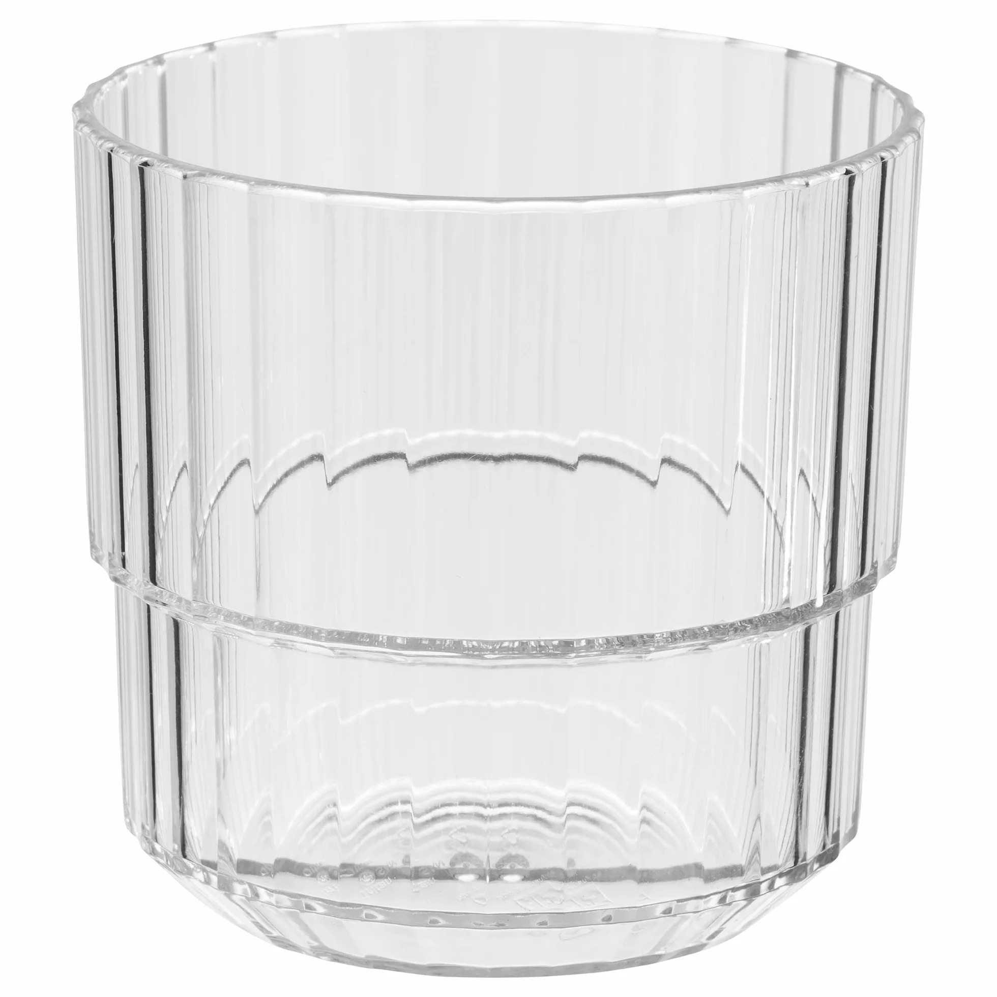 Buddy's Bar – Set di 6 Bicchieri in Plastica Tritan 0,22 L, Senza BPA, Impilabili, Lavabili in Lavastoviglie