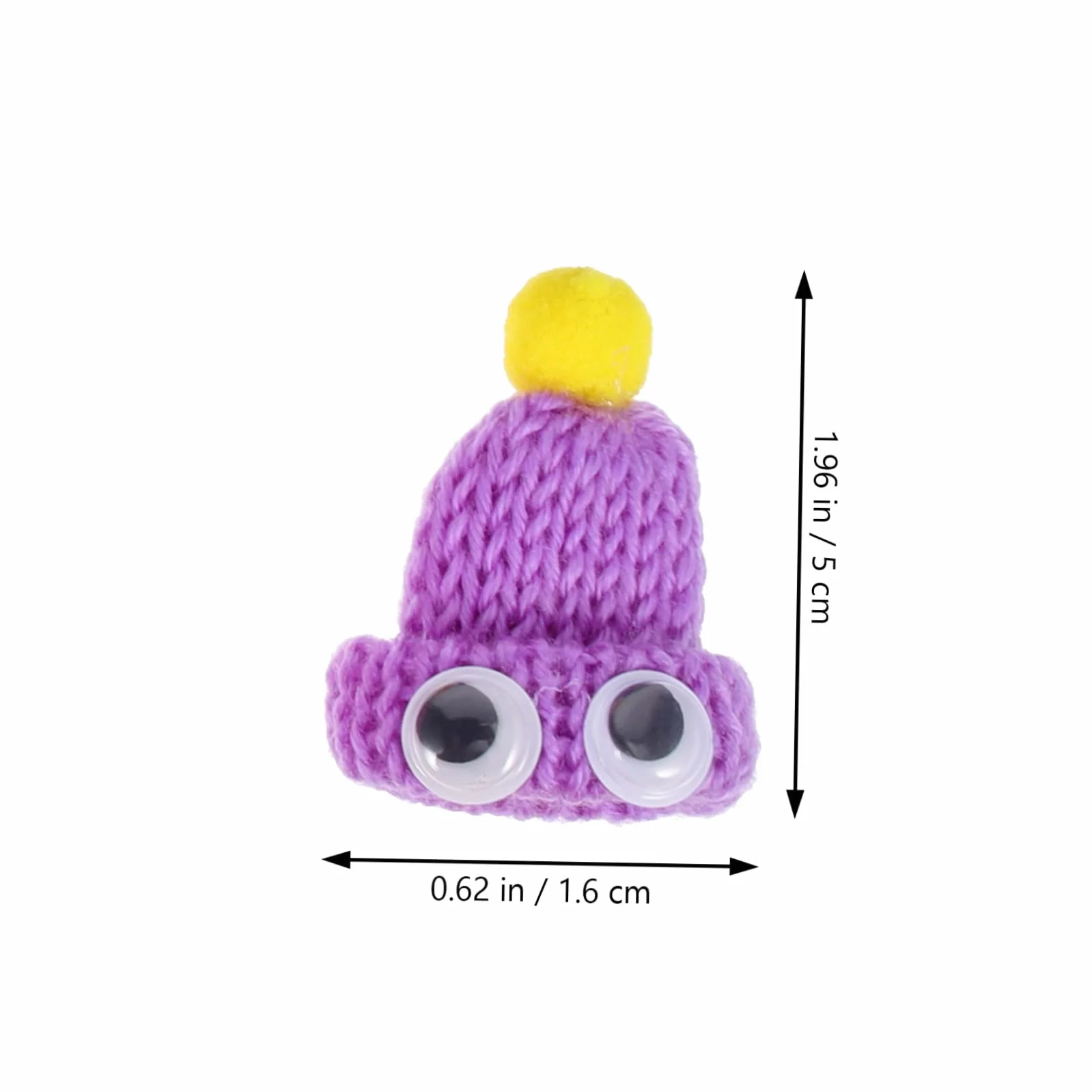 TOYANDONA 20pezzi Mini Cappelli Per Bambole Lavorati Maglia Cappelli Di Lana Miniatura Cappellini Decorativi Per Bambole Per Collezione