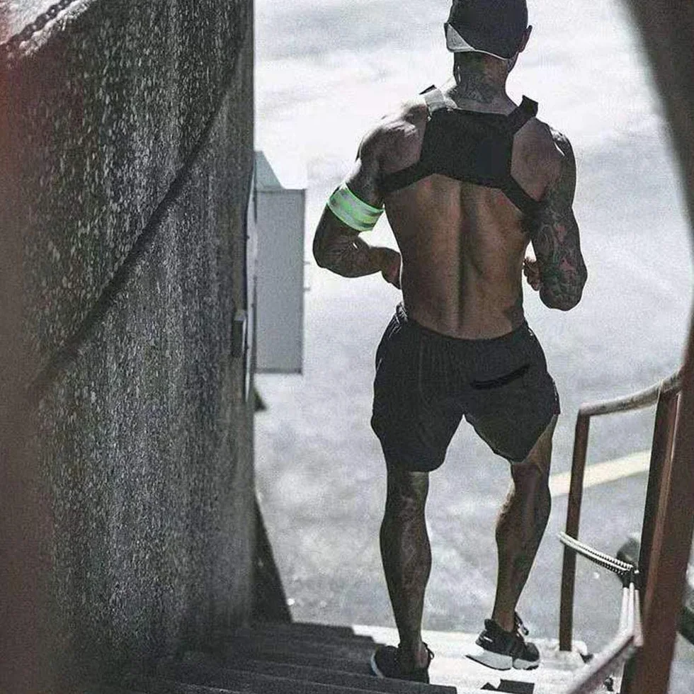 Pantaloncini Sportivi da Uomo 2 in 1 Asciugatura Veloce Jogging Shorts Fitness Allenamento