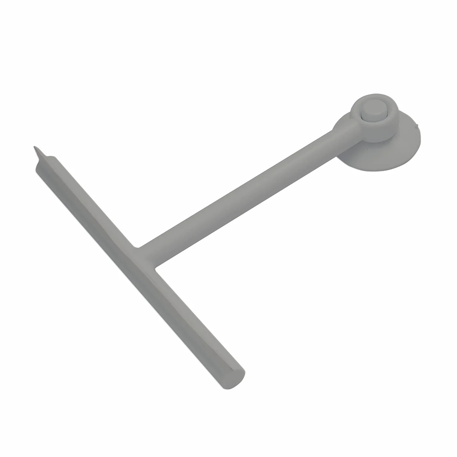 GEDY Tergivetro per Doccia Colore Tortora Pulisci Vetro in Resina e Gomma 23 x 22 x 3 cm