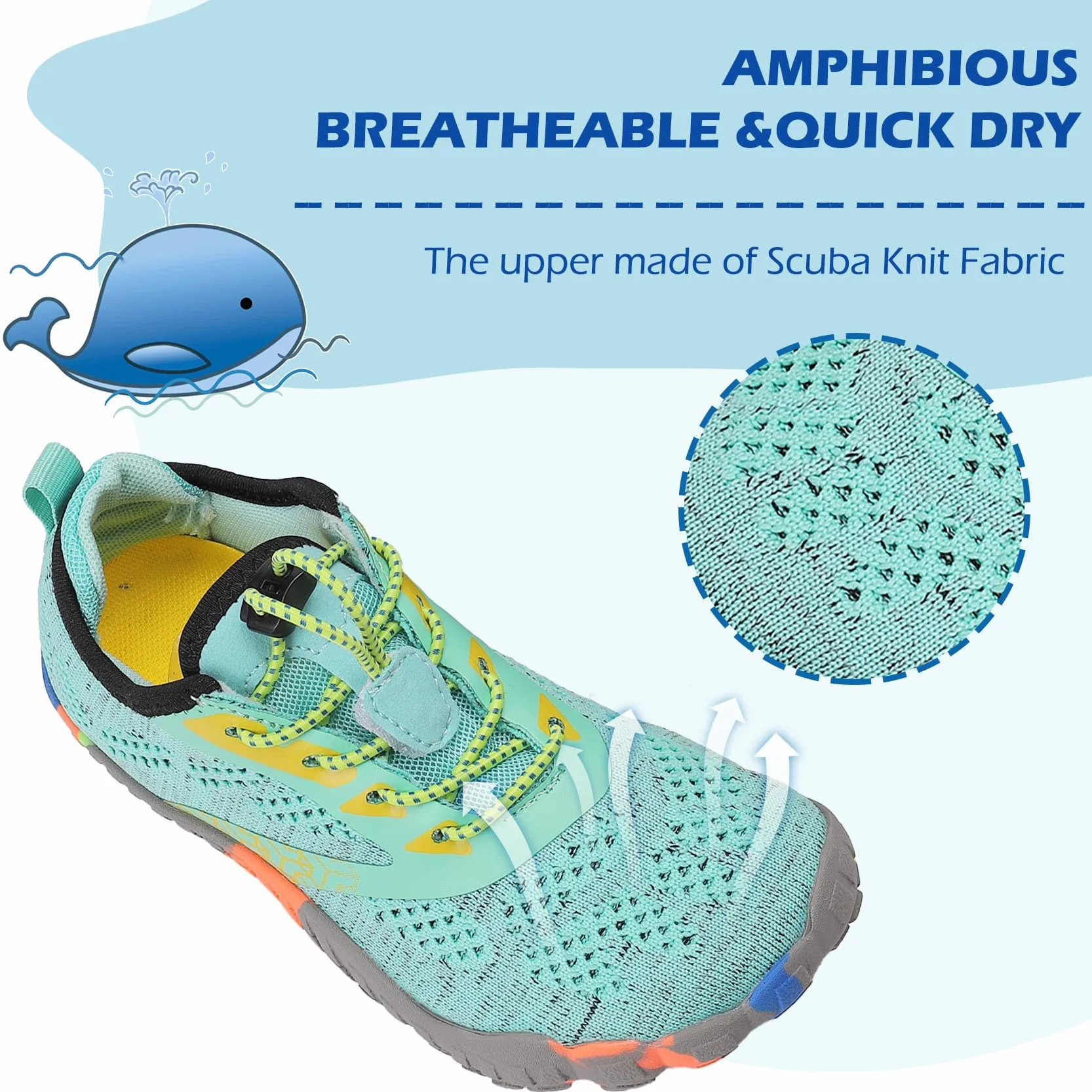Scarpe da Immersione da Scoglio Bambino Blu Unisex Outdoor Multisport