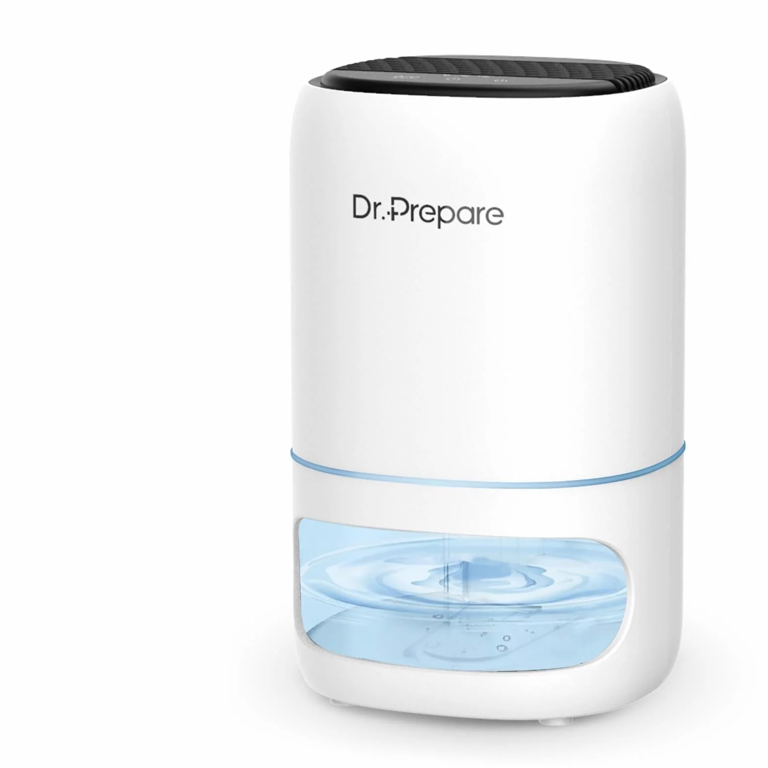 Dr.Prepare Deumidificatore Casa 1L Silenzioso Deumidificatore Portatile con Luce LED Timer 2/4/8H Spegnimento Automatico per Camera da Letto Bagno Armadio Camper