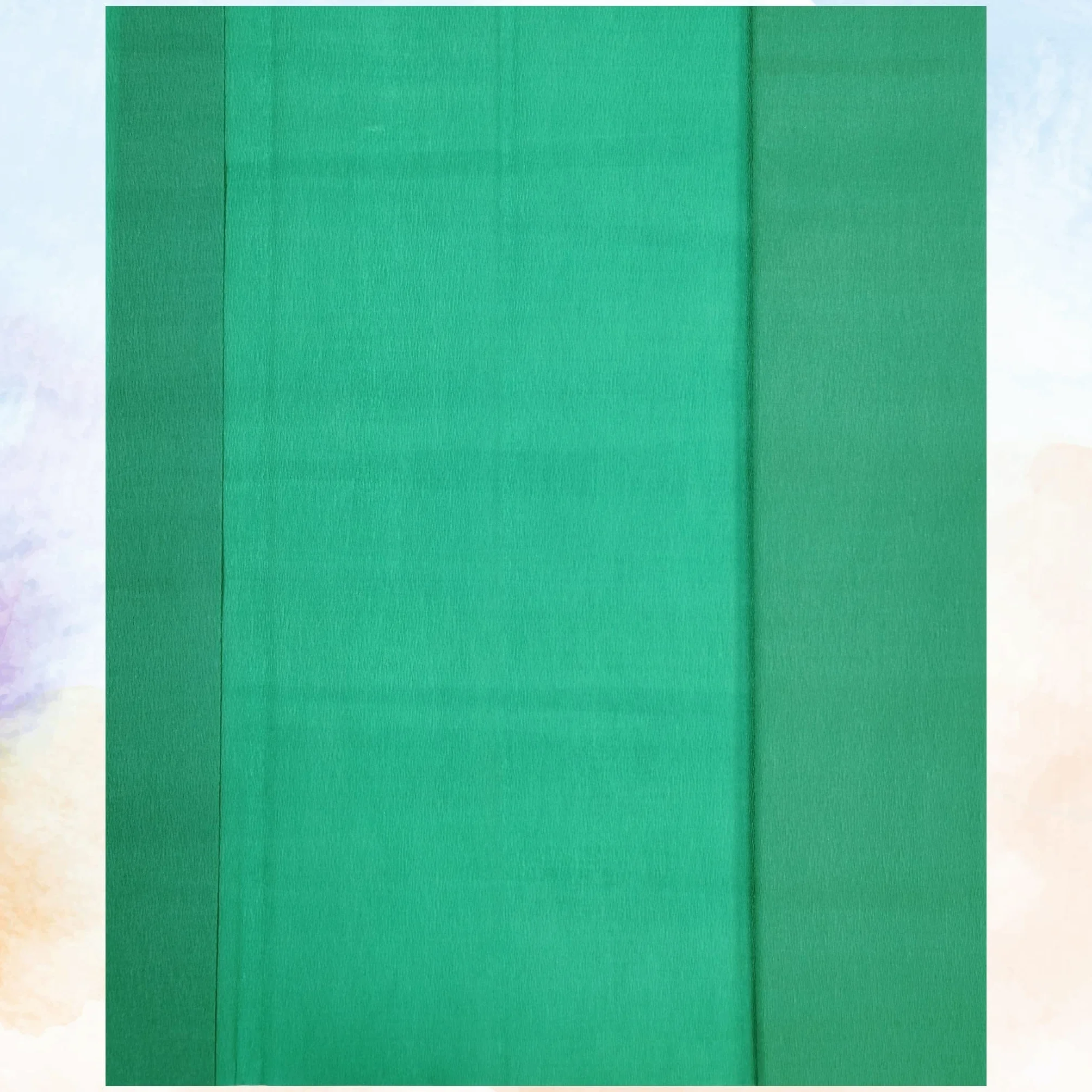 BCreativetolearn Grandi fogli carta crespa verde scuro 50 cm x 300 cm rotolo per fiori fai da te e confezioni regalo