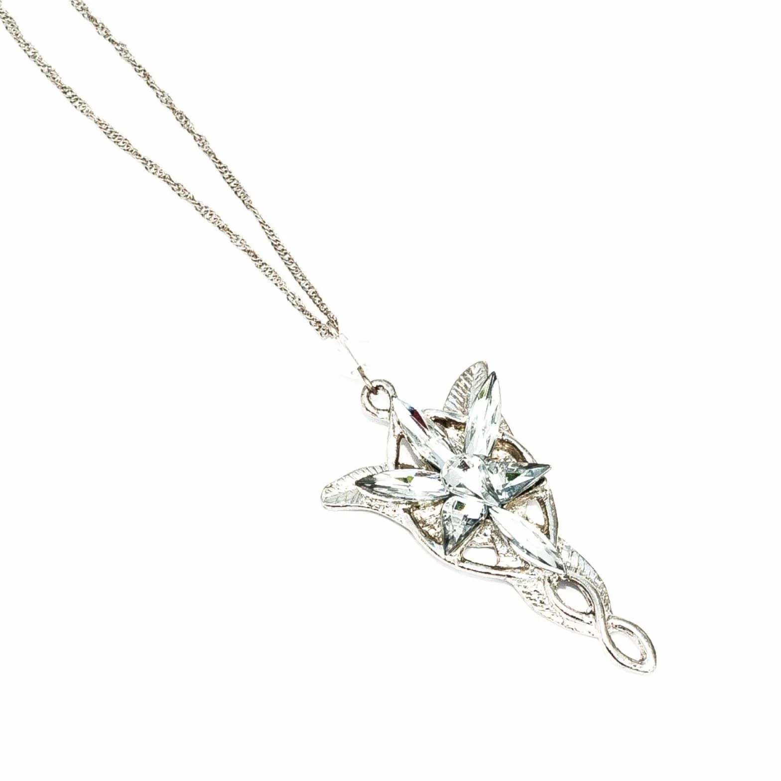 Ciondolo Stella del Vespro Signore degli Anelli Argento Gadget Auto Specchietto Idea Regalo