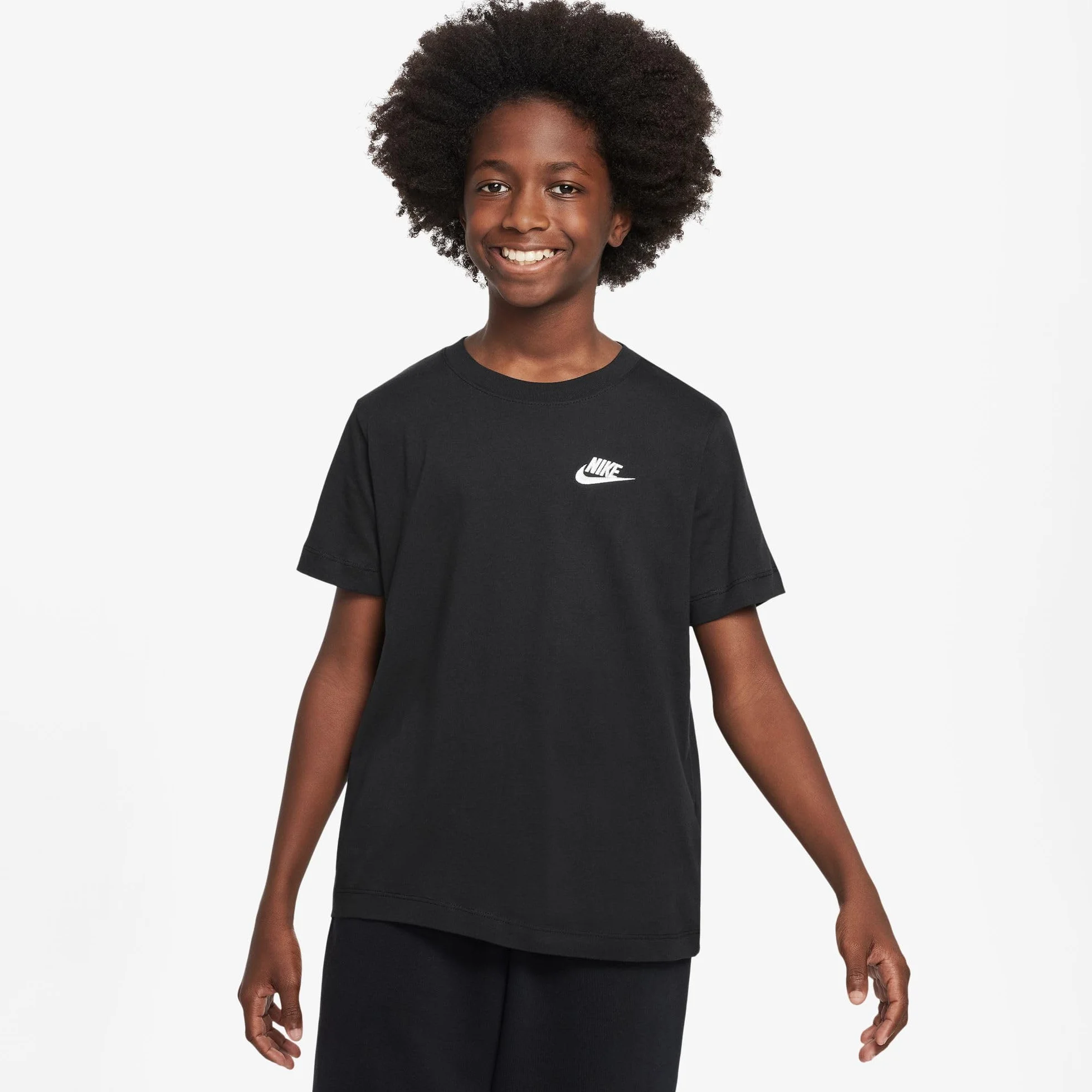 Nike K NSW Tee EMB Futura Lbr Top Unisex - Bambini e Ragazzi (Pacco da 1)