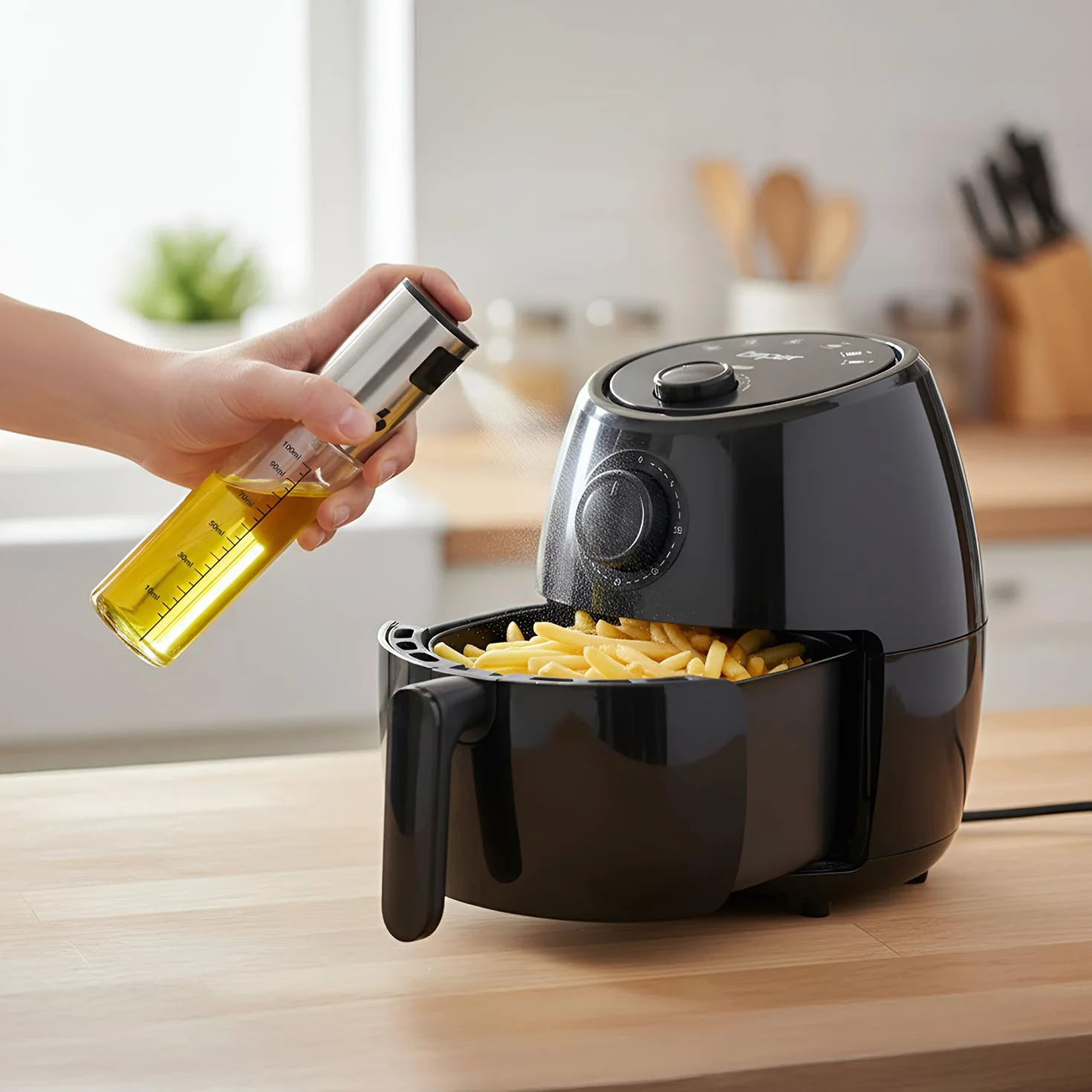 BEPER C102SPE100 Spruzzino Olio per Friggitrice ad Aria 100 ml, Nebulizzatore Olio Alimentare BPA Free