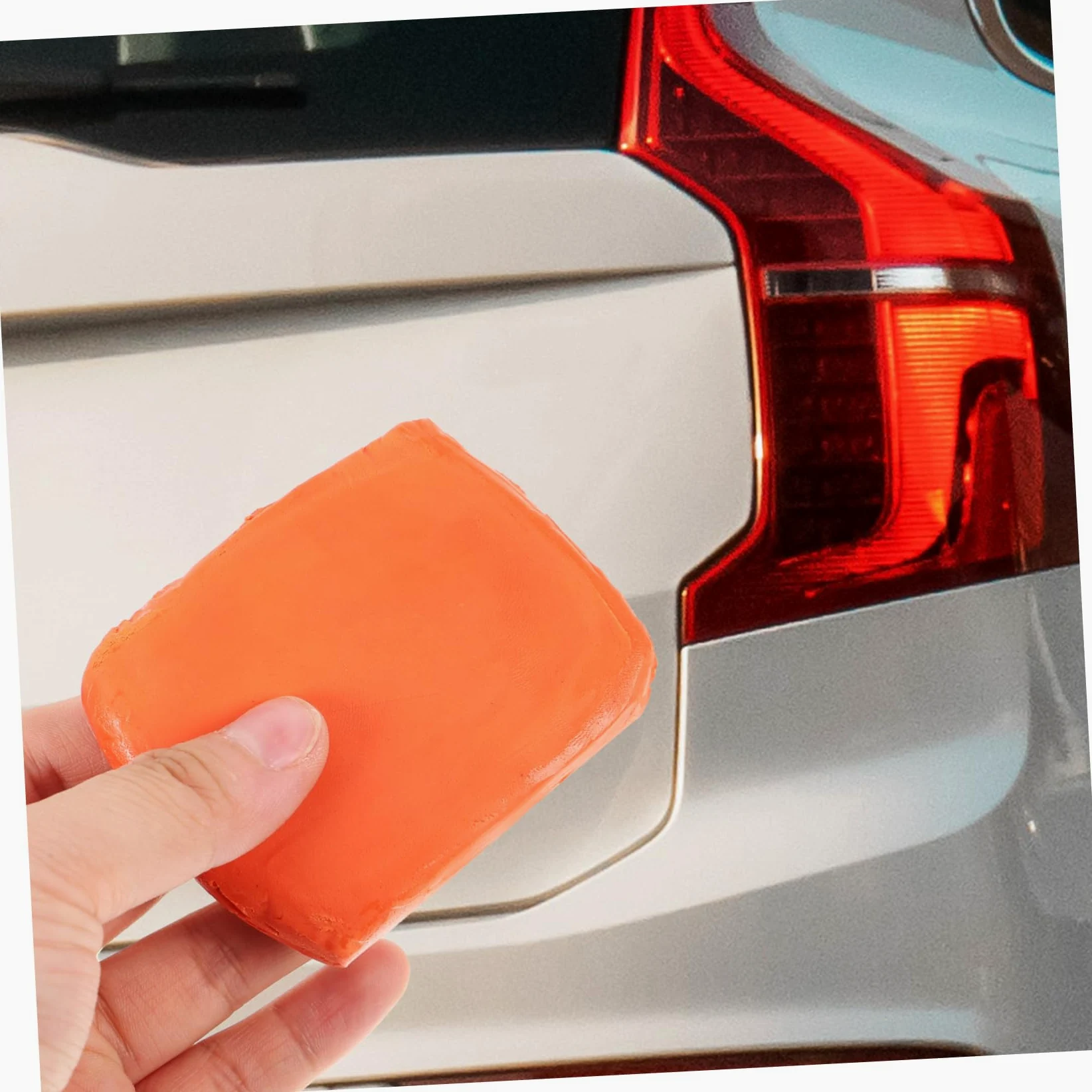 5 Set Dell'autolavaggio Argilla Sfregamento Plastilina Macchine Clay Block per I Dettagli Dell'auto Prodotti per La Pulizia Dell'auto Gomma da Cancellare Arancia 4 Pezzi*5