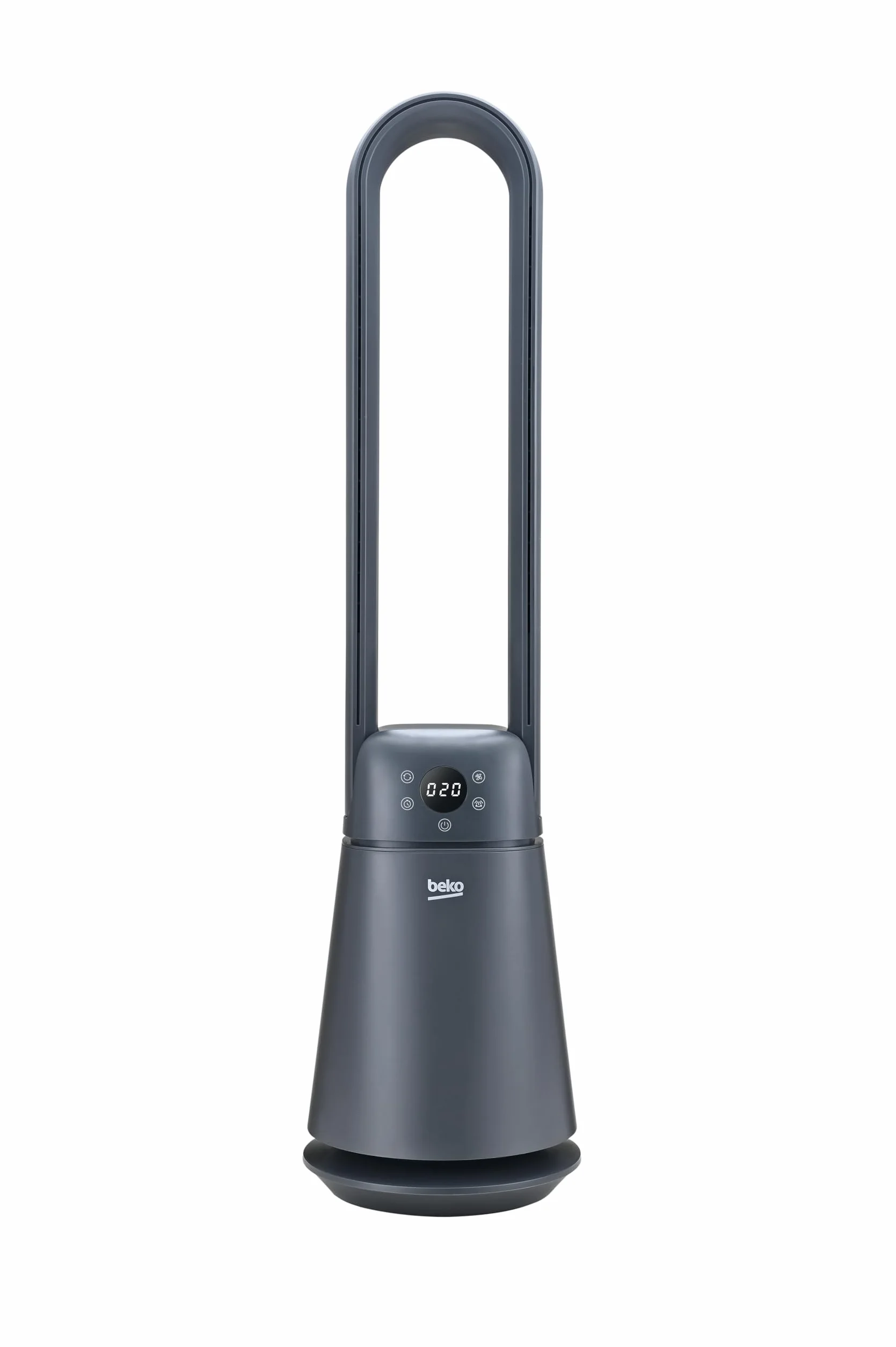 Beko EBA5000B Ventilatore Senza Pale, 37W, 20 Velocità, Display LED, Timer 8h, Telecomando, Nero